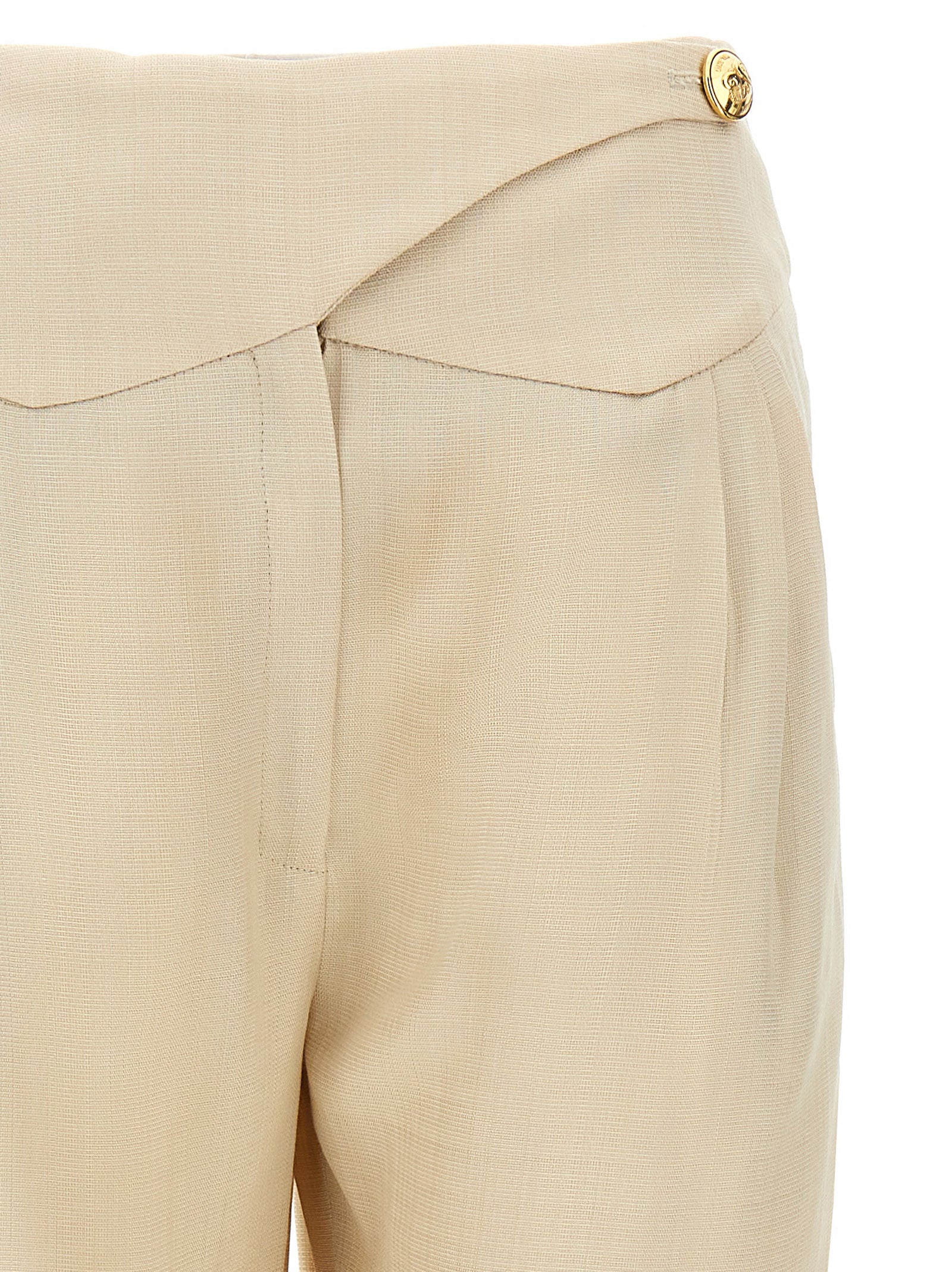 Blazé Milano Beige Viscose Dress Women's Pants