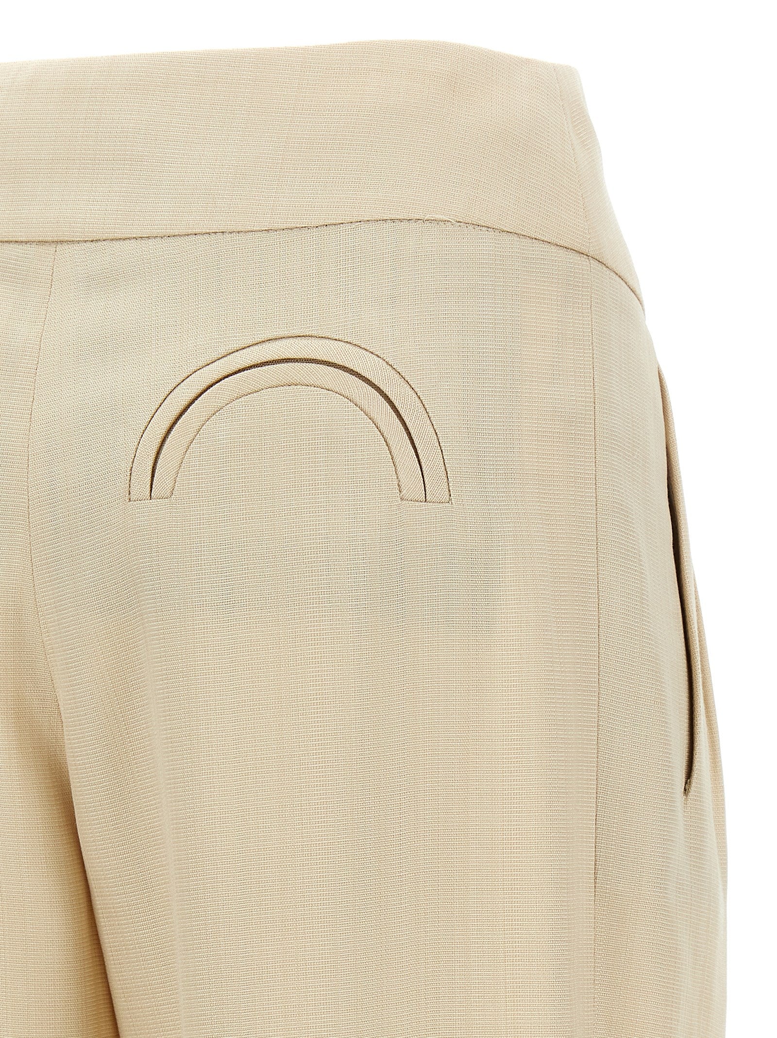 Blazé Milano Beige Viscose Dress Women's Pants
