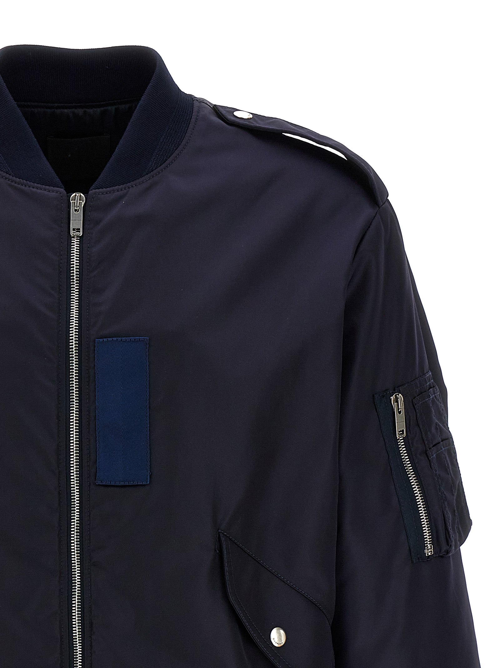 Givenchy Blue Polyamide Men's Bomber