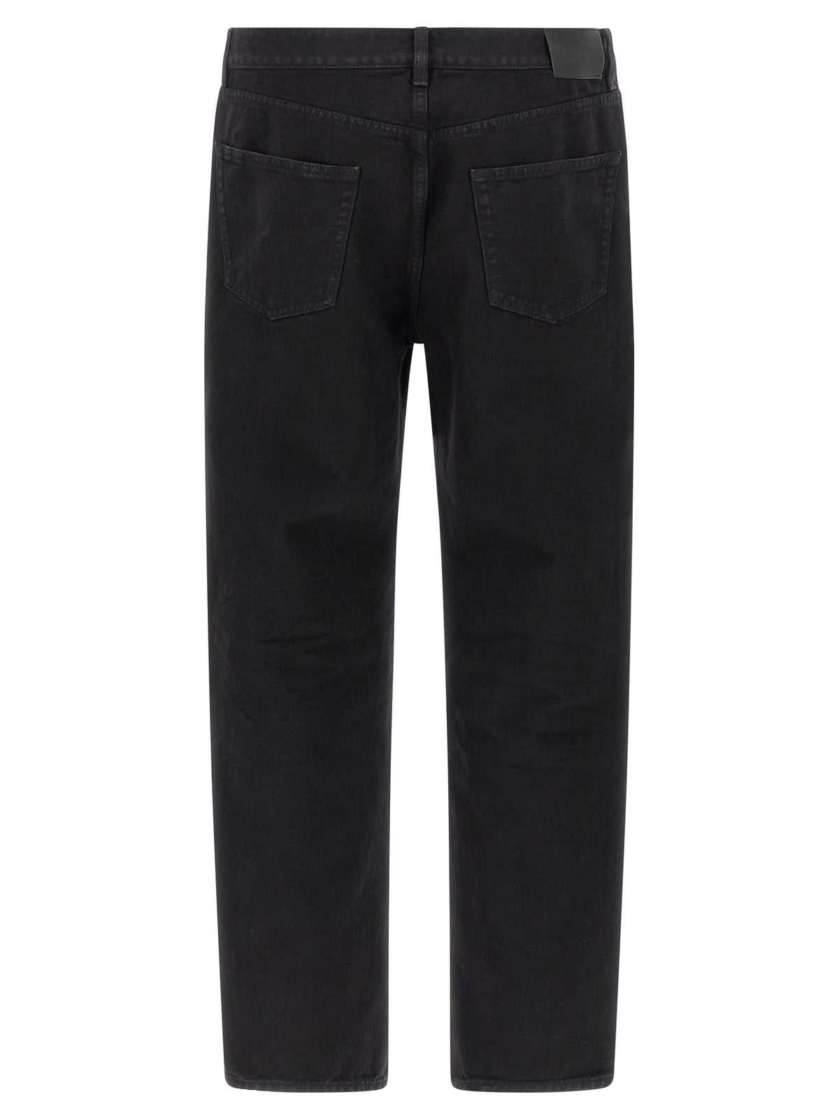 Saint Laurent Black Cotton Straight-Leg Men's Jeans