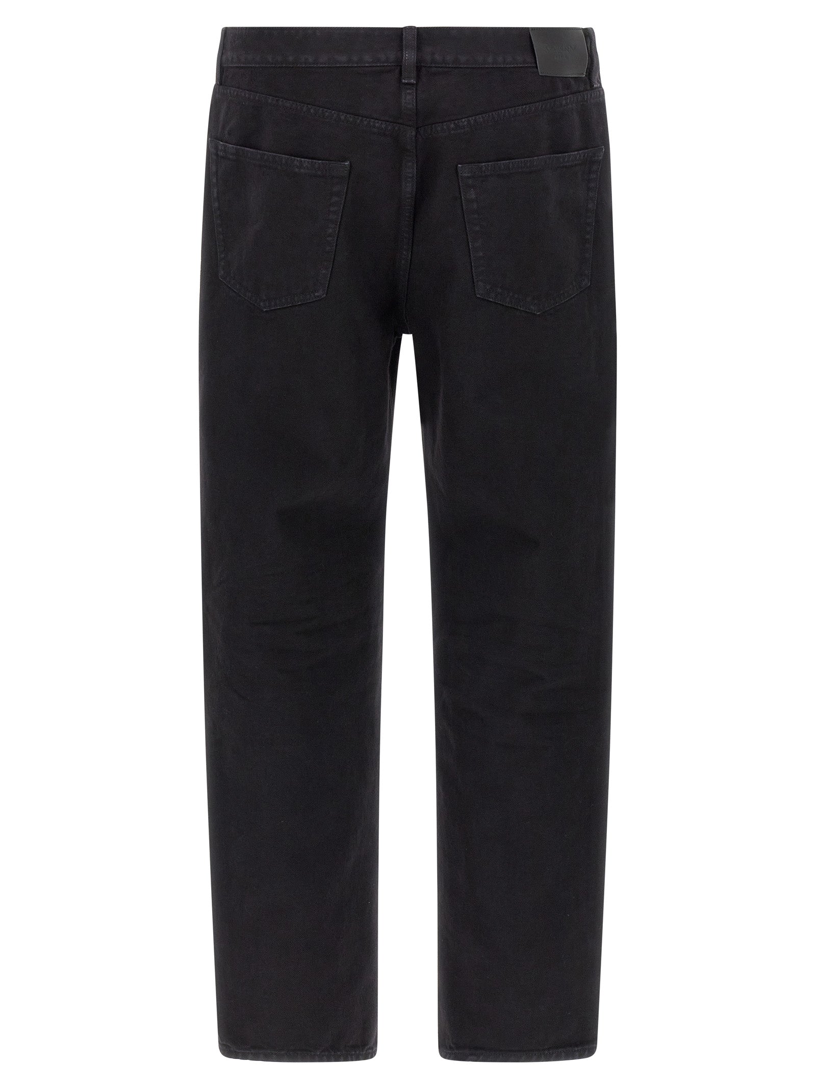 Saint Laurent Black Cotton Straight-Leg Men's Jeans