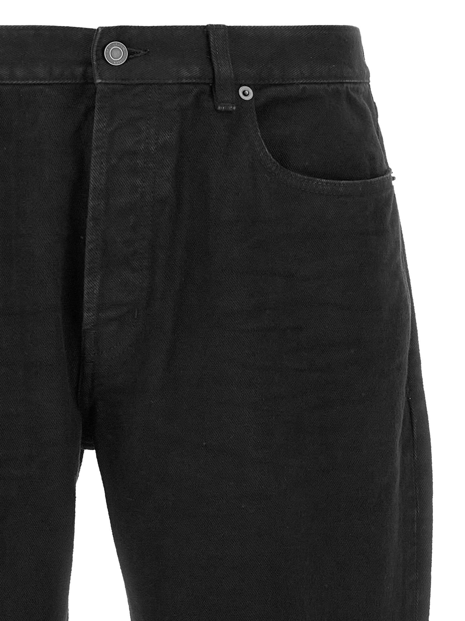 Saint Laurent Black Cotton Straight-Leg Men's Jeans