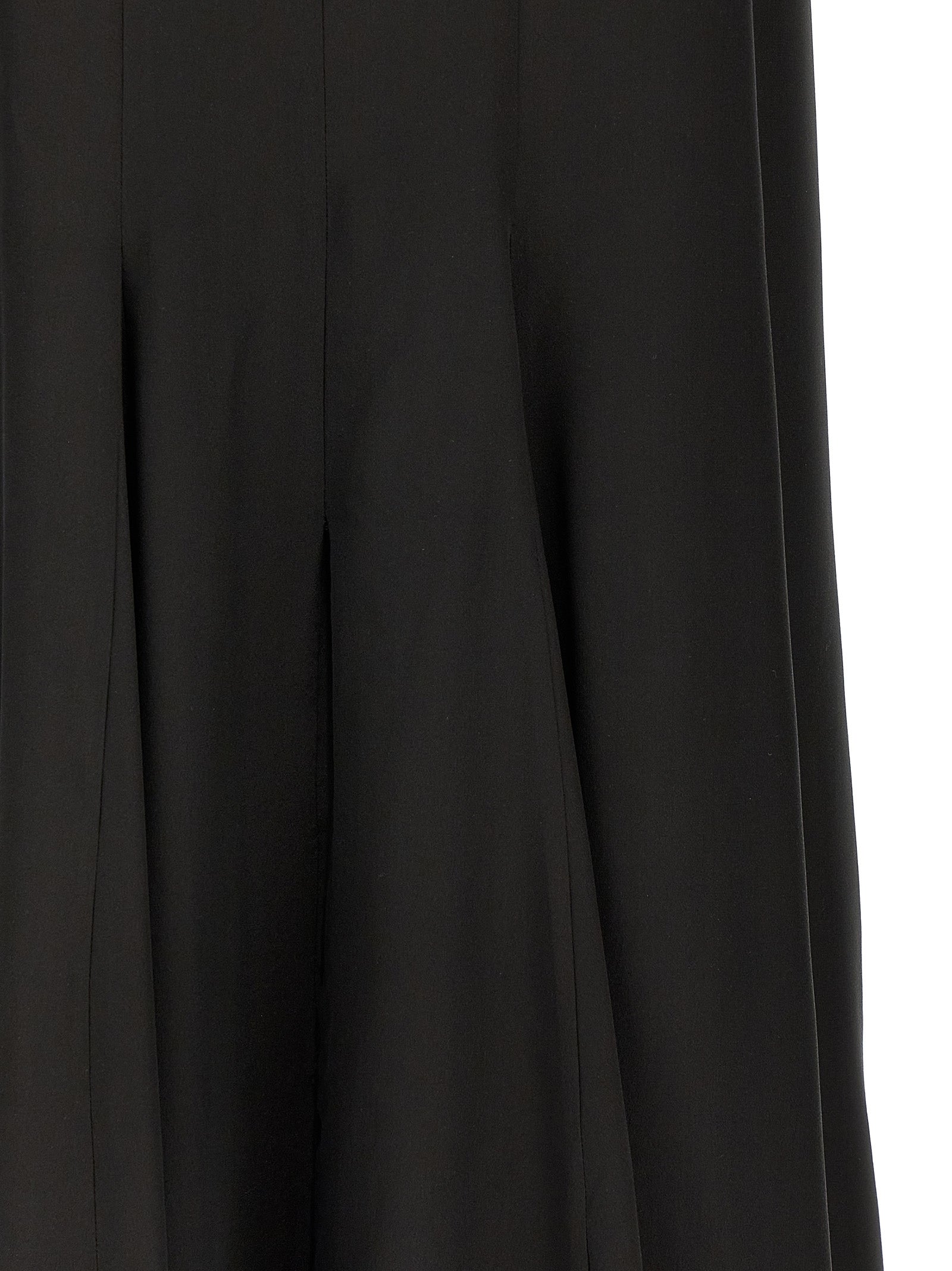 DI.LA3 PARI' Black Silk Long Women's Dress