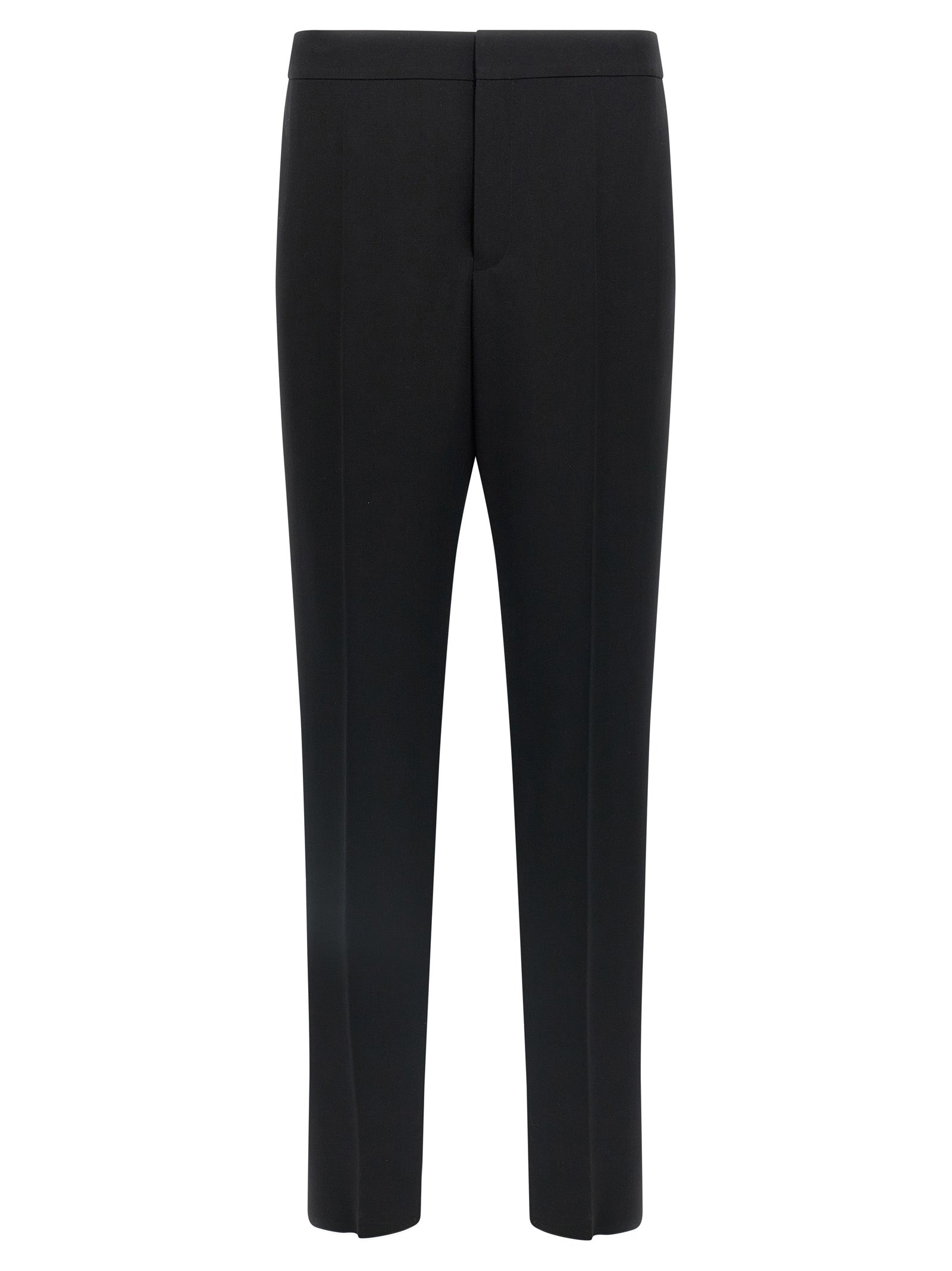 Saint Laurent Black Wool Dress Men's Pants