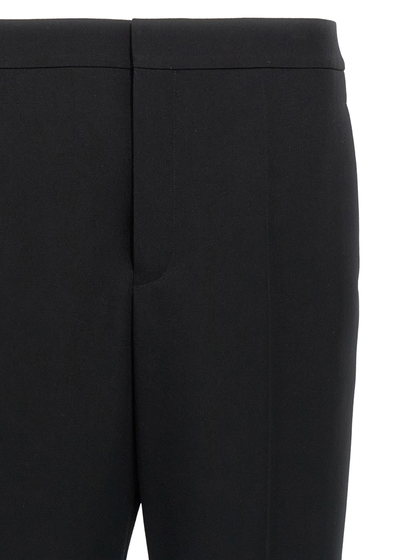 Saint Laurent Black Wool Dress Men's Pants