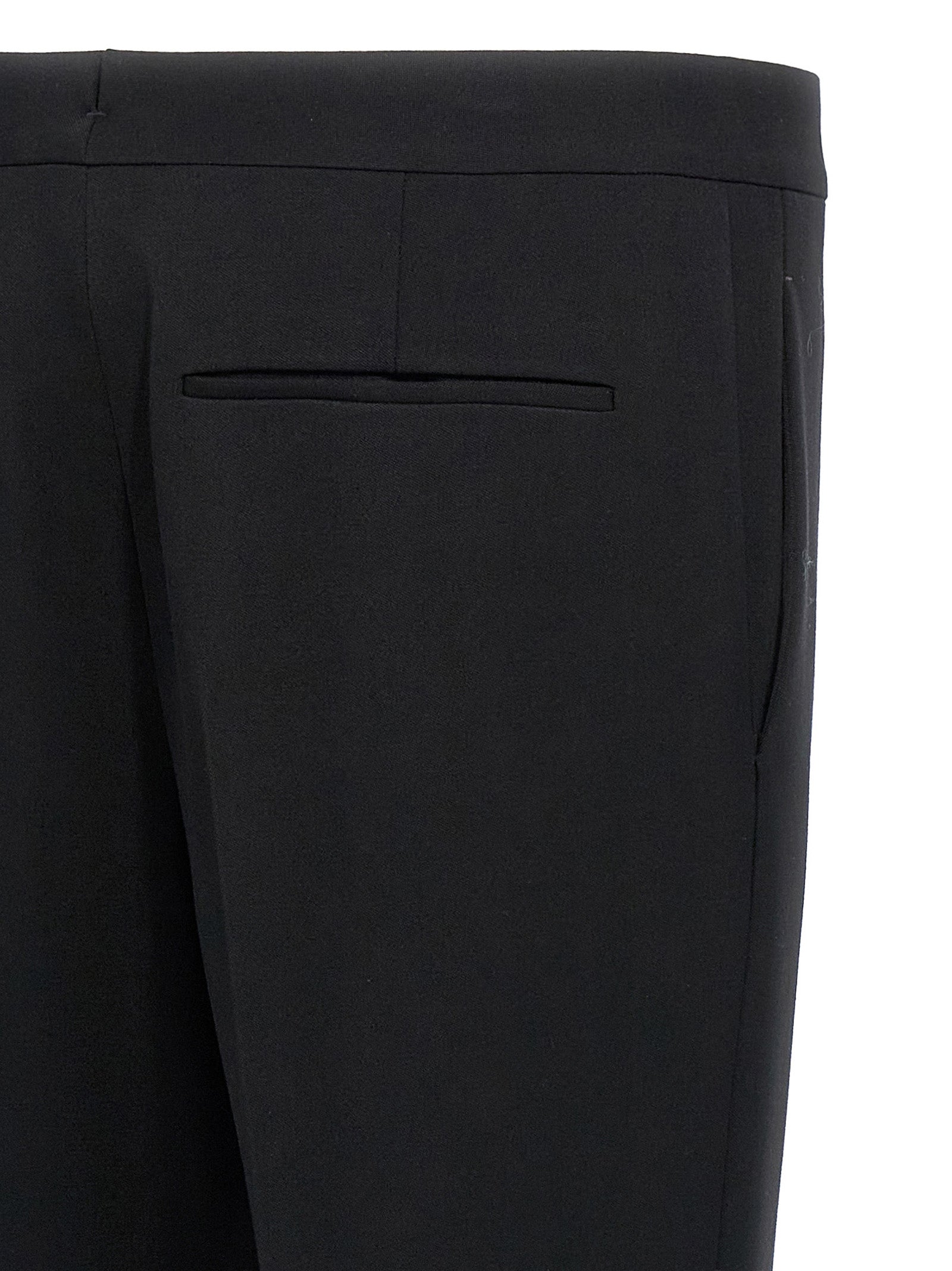 Saint Laurent Black Wool Dress Men's Pants