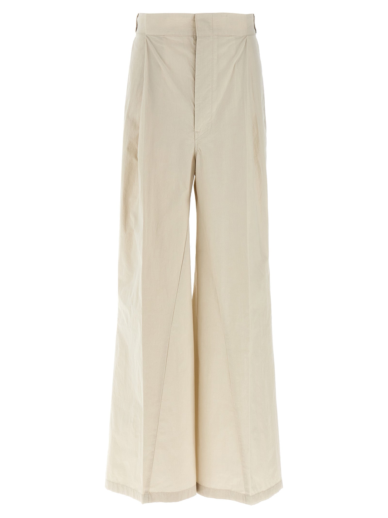 Maison Margiela Beige Cotton Casual Women's Pants