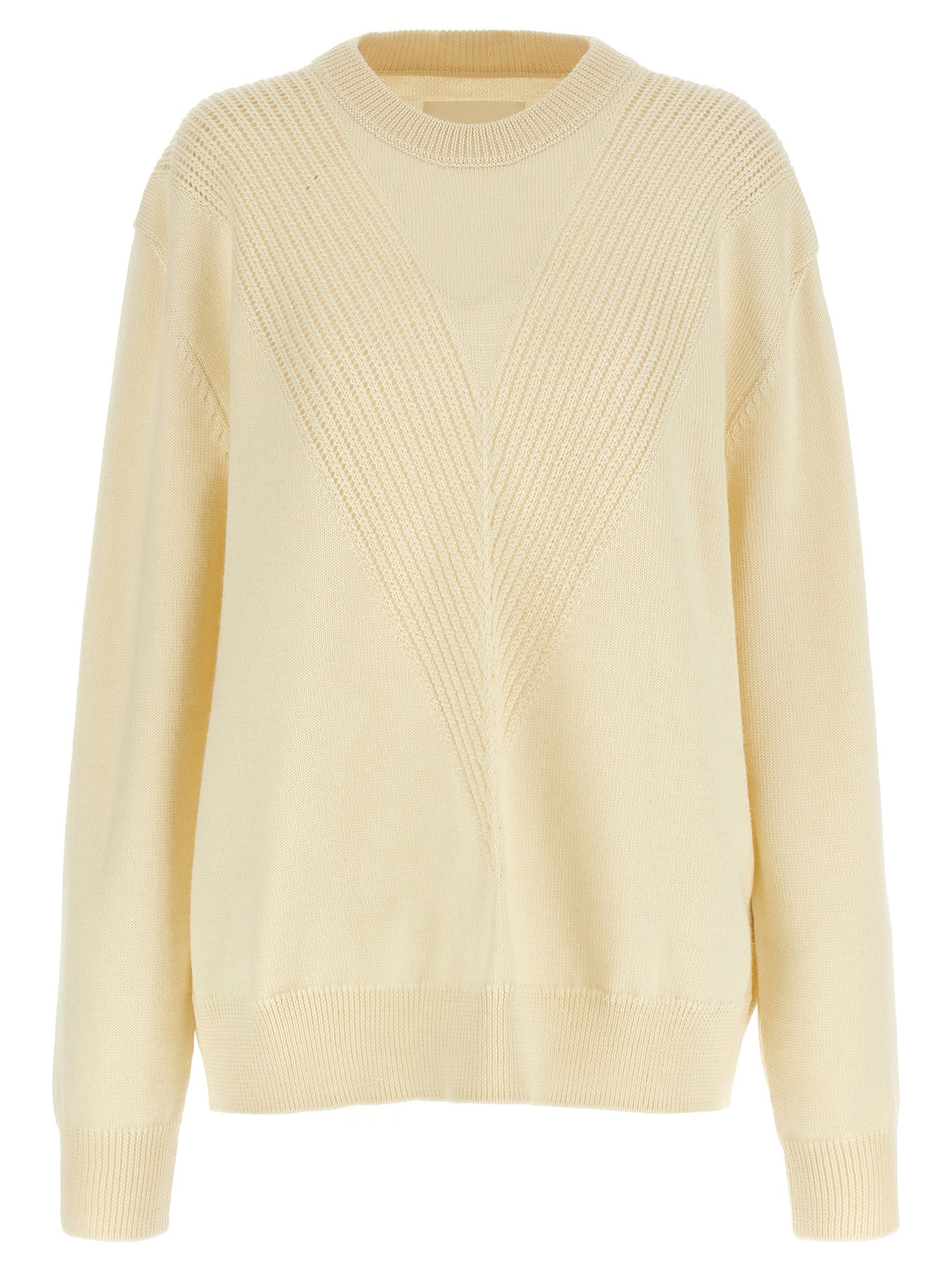 Jil Sander White Wool Men's Cardigan
