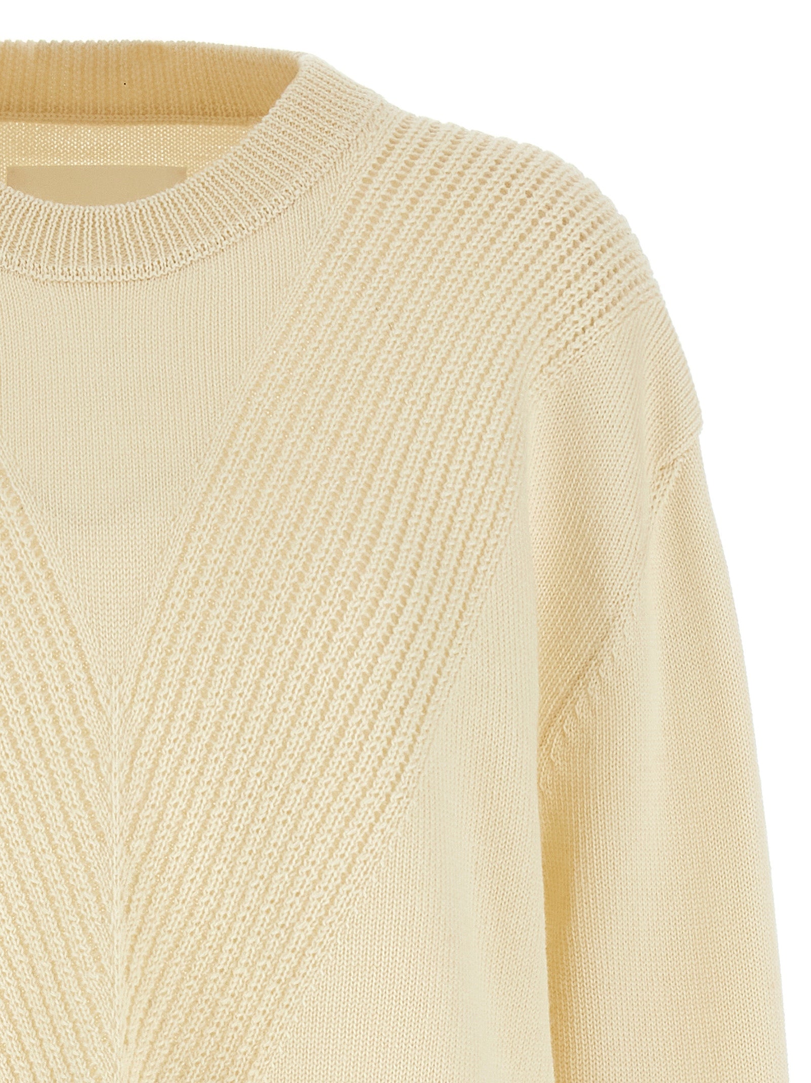 Jil Sander White Wool Men's Cardigan