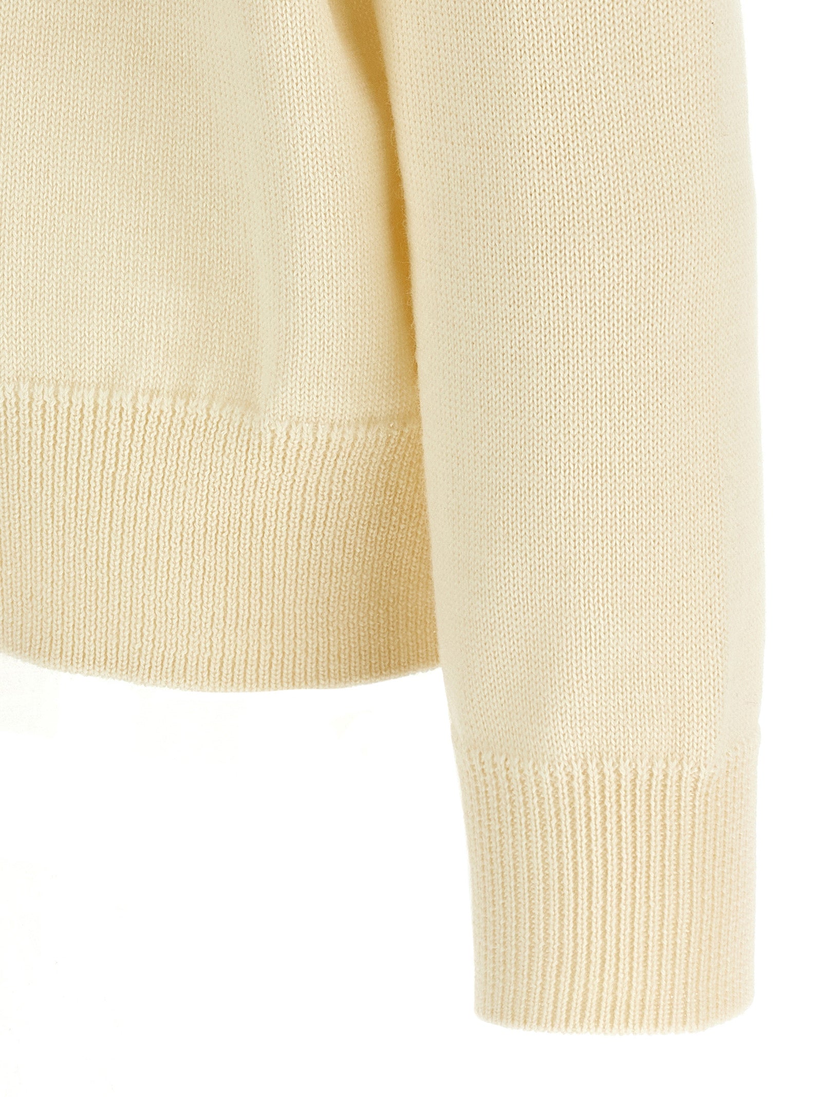Jil Sander White Wool Men's Cardigan