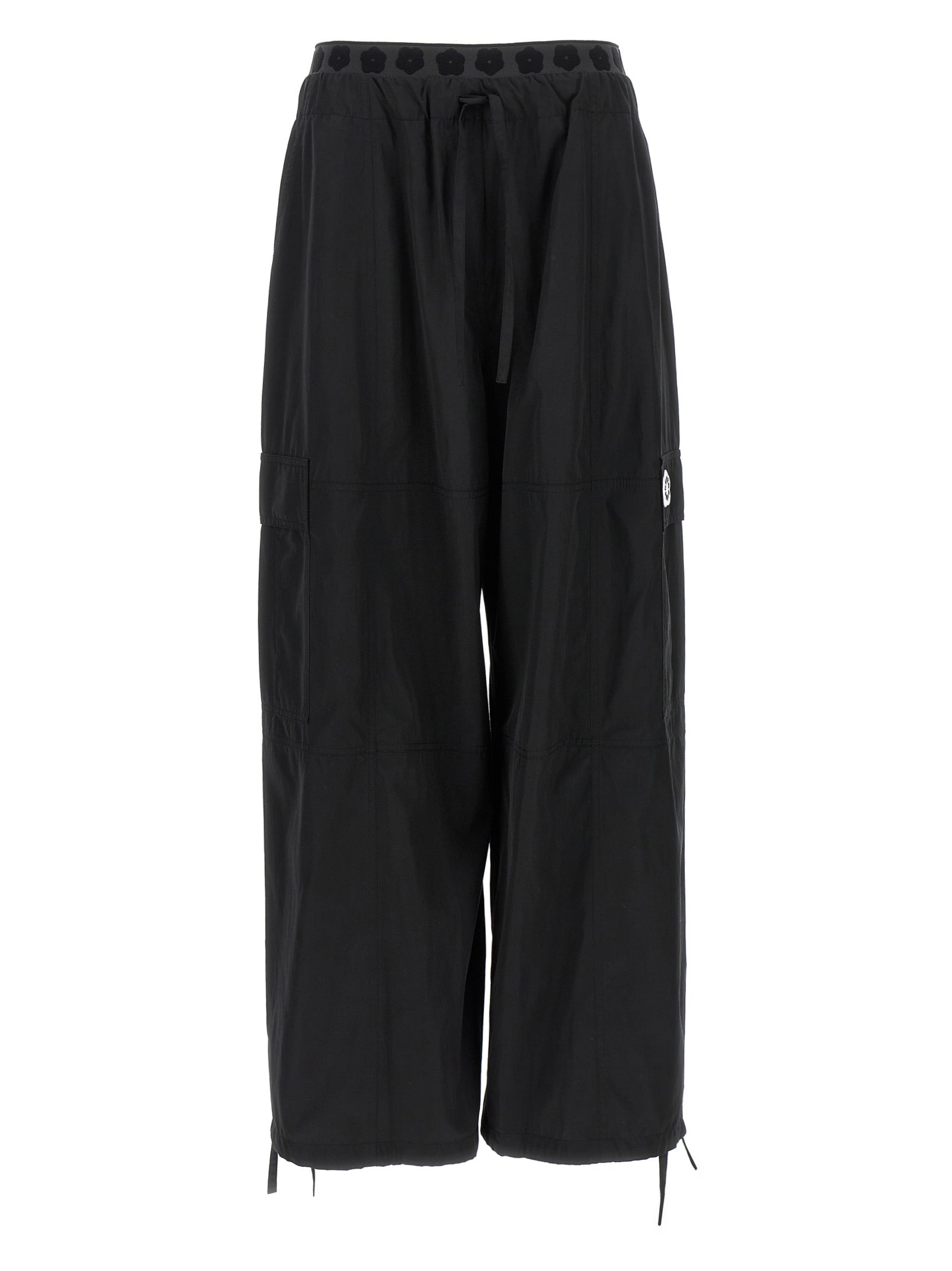 Kenzo Black Polyester Cargo Women's Pants