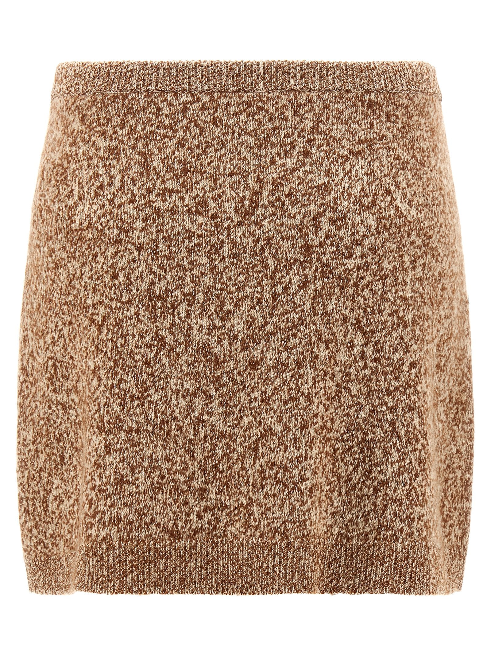 Versace Multicolor Virgin Wool Long Women's Skirt