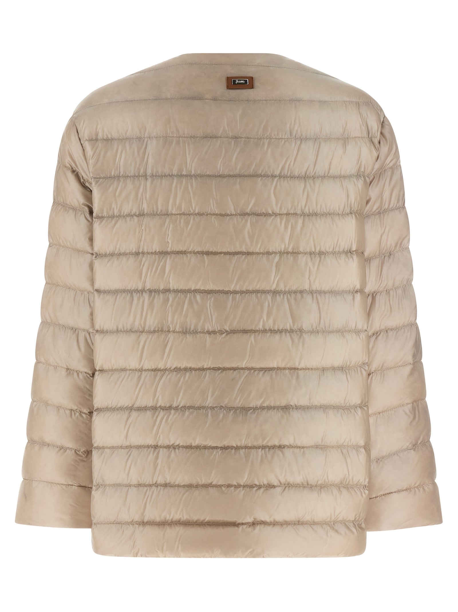 Herno Beige Polyamide Full-Length Women's Jacket