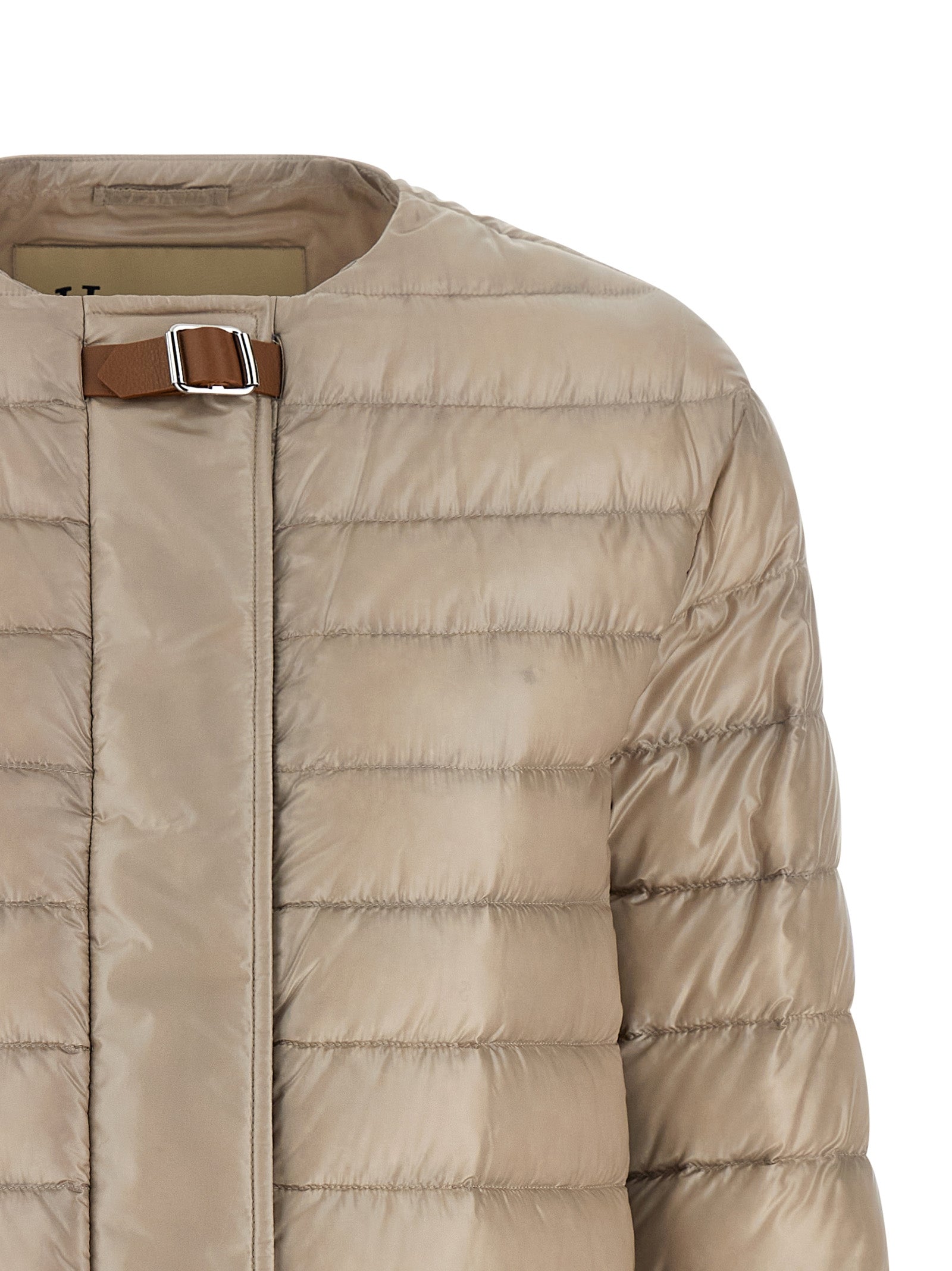 Herno Beige Polyamide Full-Length Women's Jacket