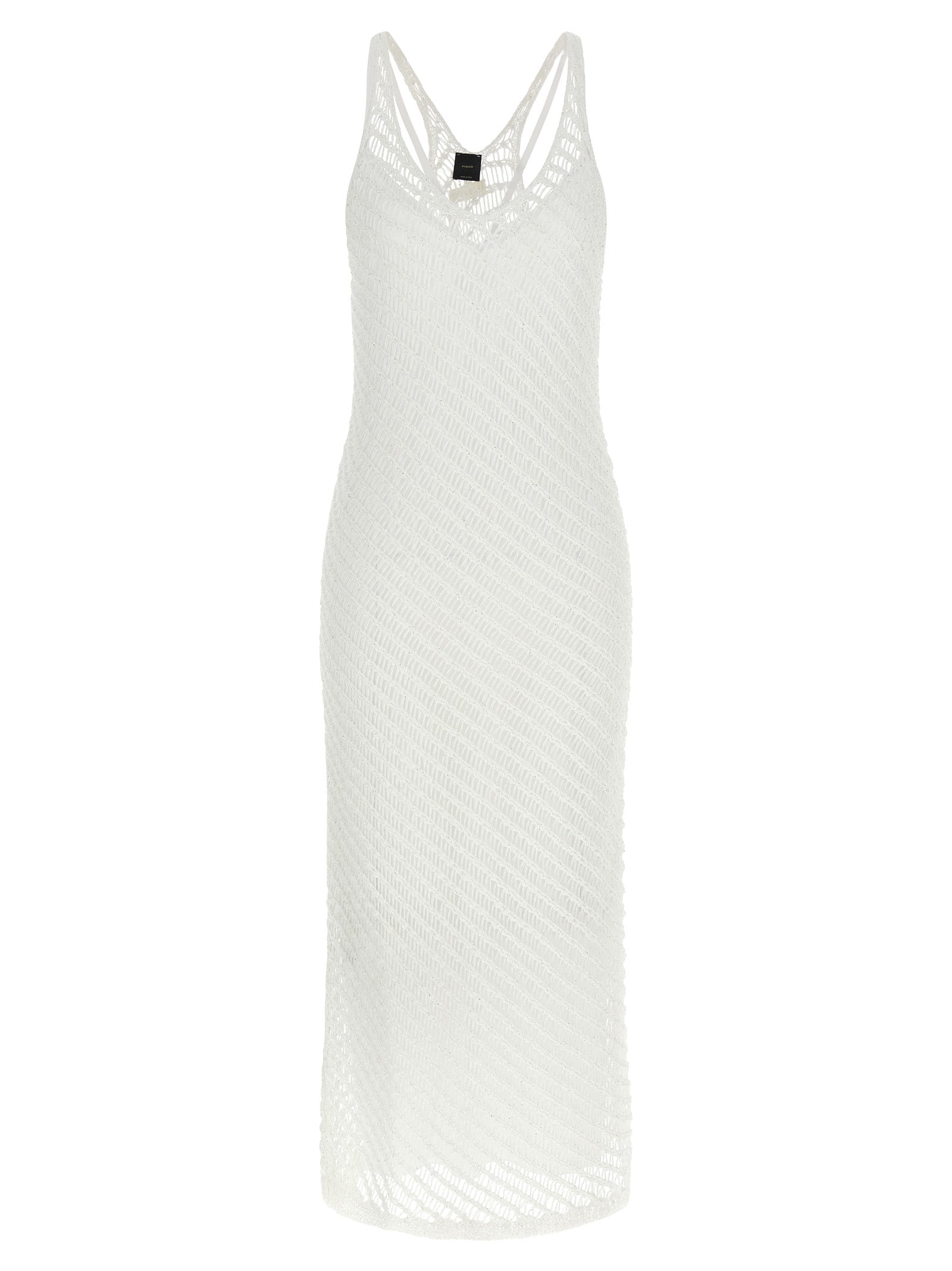 PINKO White Polyester Long Women's Dress