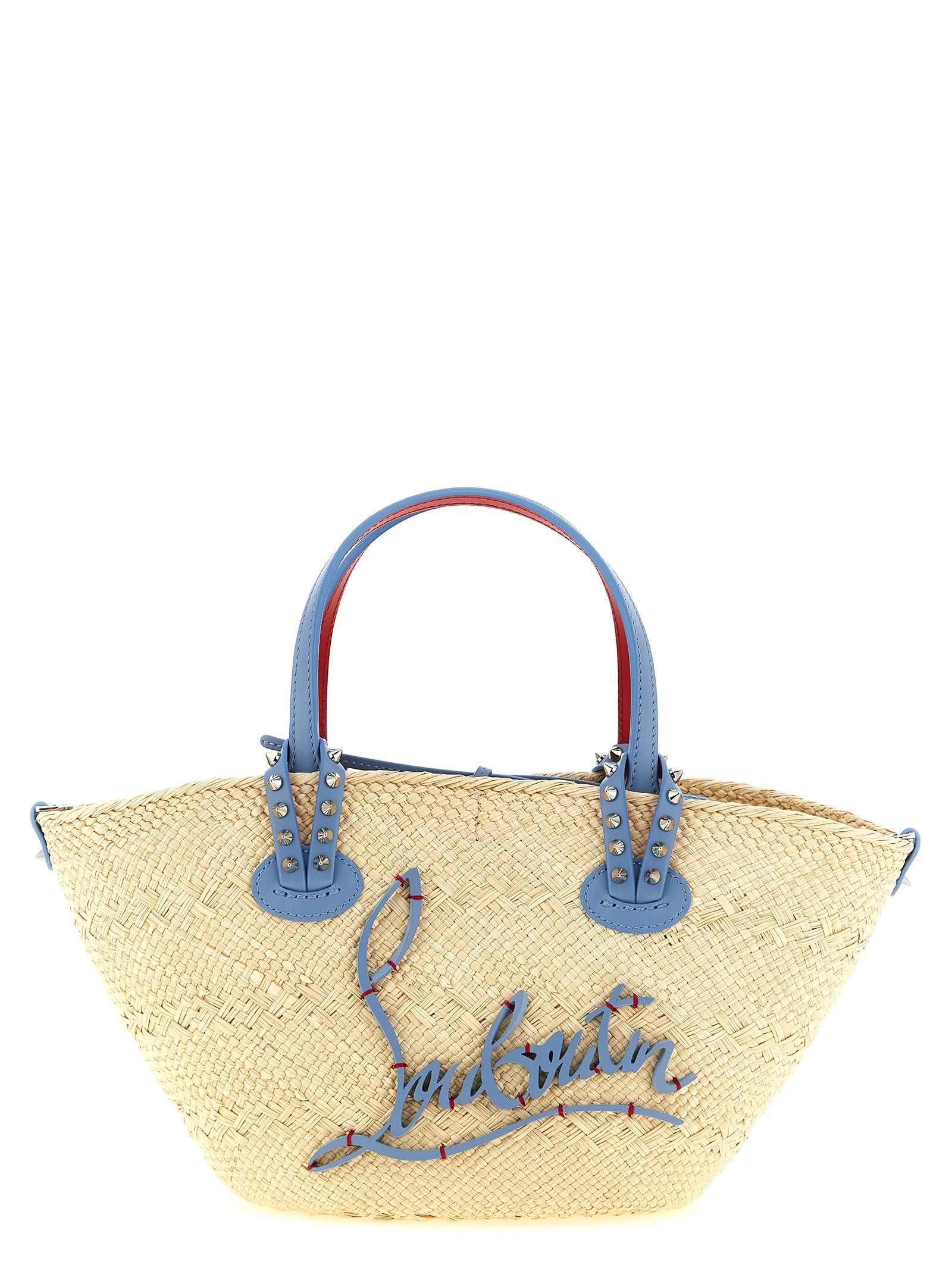 Christian Louboutin Beige Raffia Women's Handbag