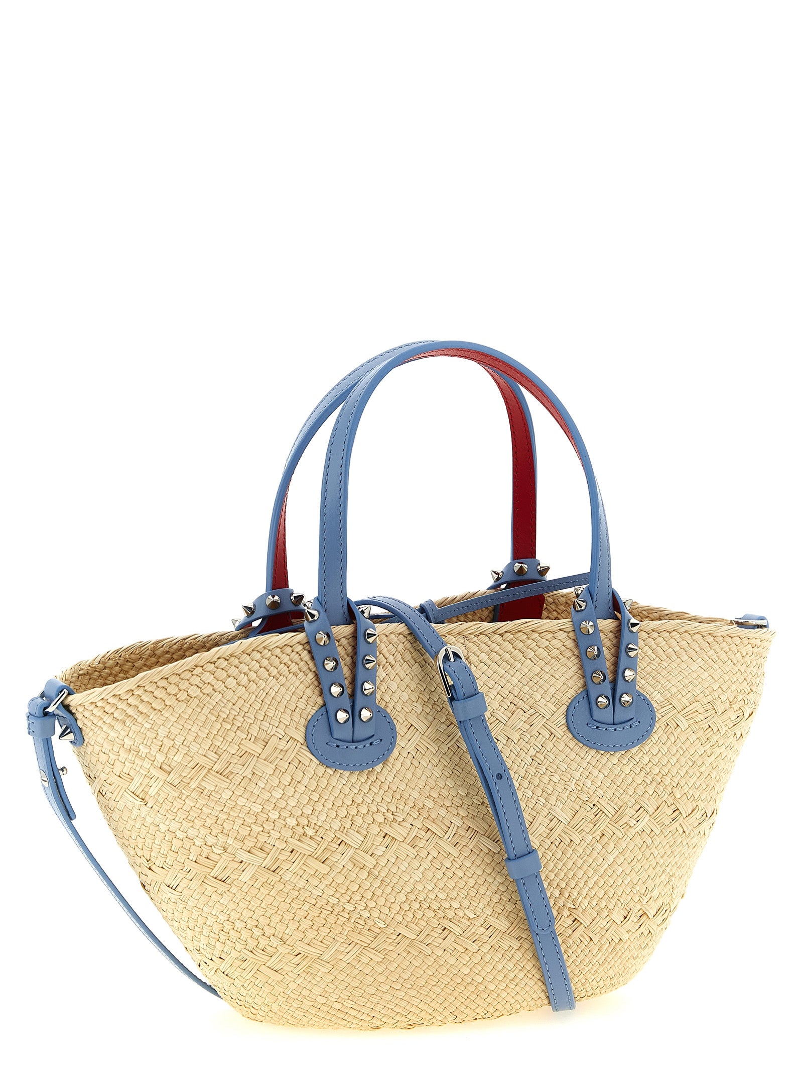 Christian Louboutin Beige Raffia Women's Handbag