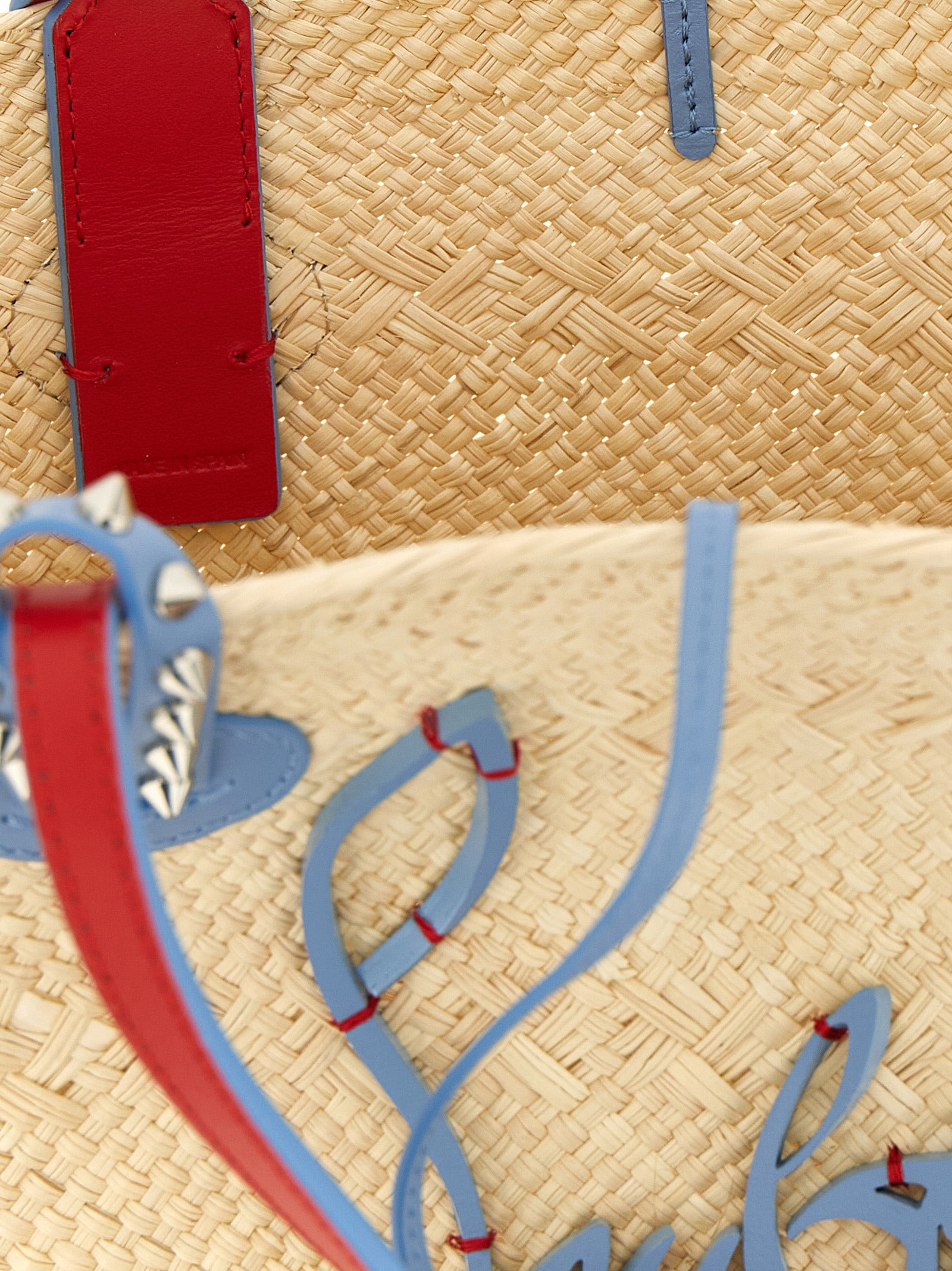 Christian Louboutin Beige Raffia Women's Handbag