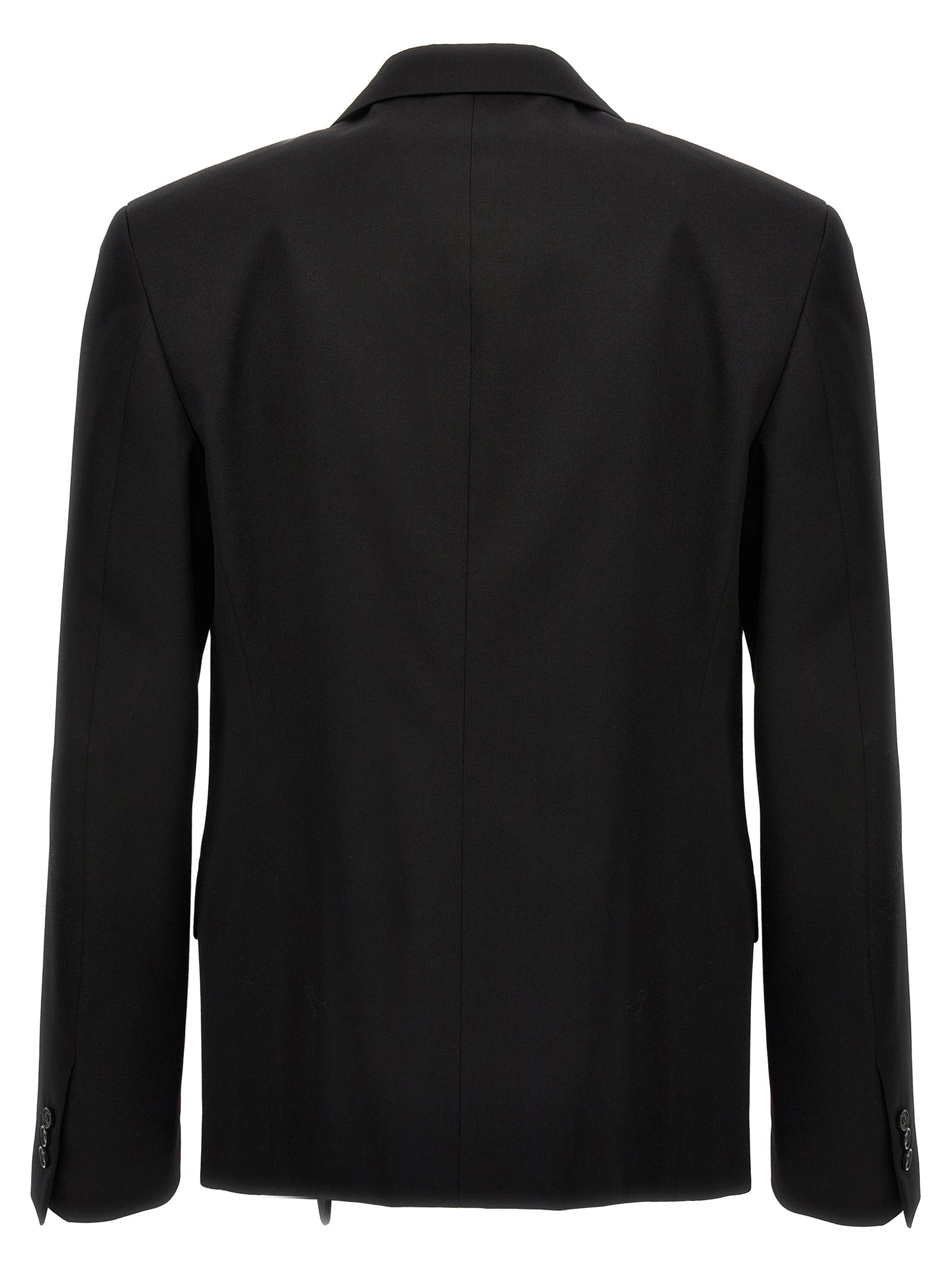 Off-White Black Wool Men's Blazer