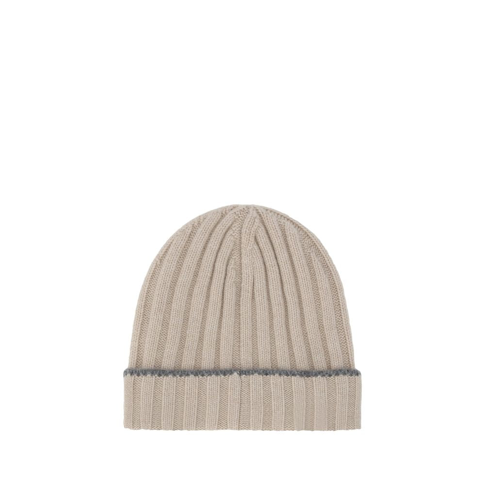Brunello Cucinelli Brown Cashmere Men's Beanie