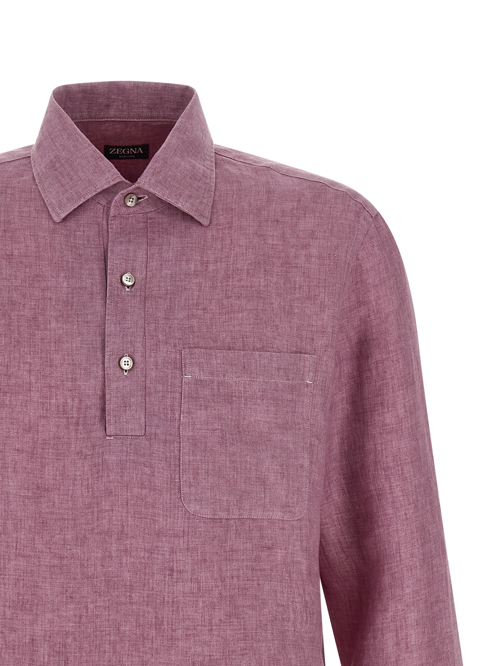 ZEGNA Multicolor Linen Polo Men's Shirt