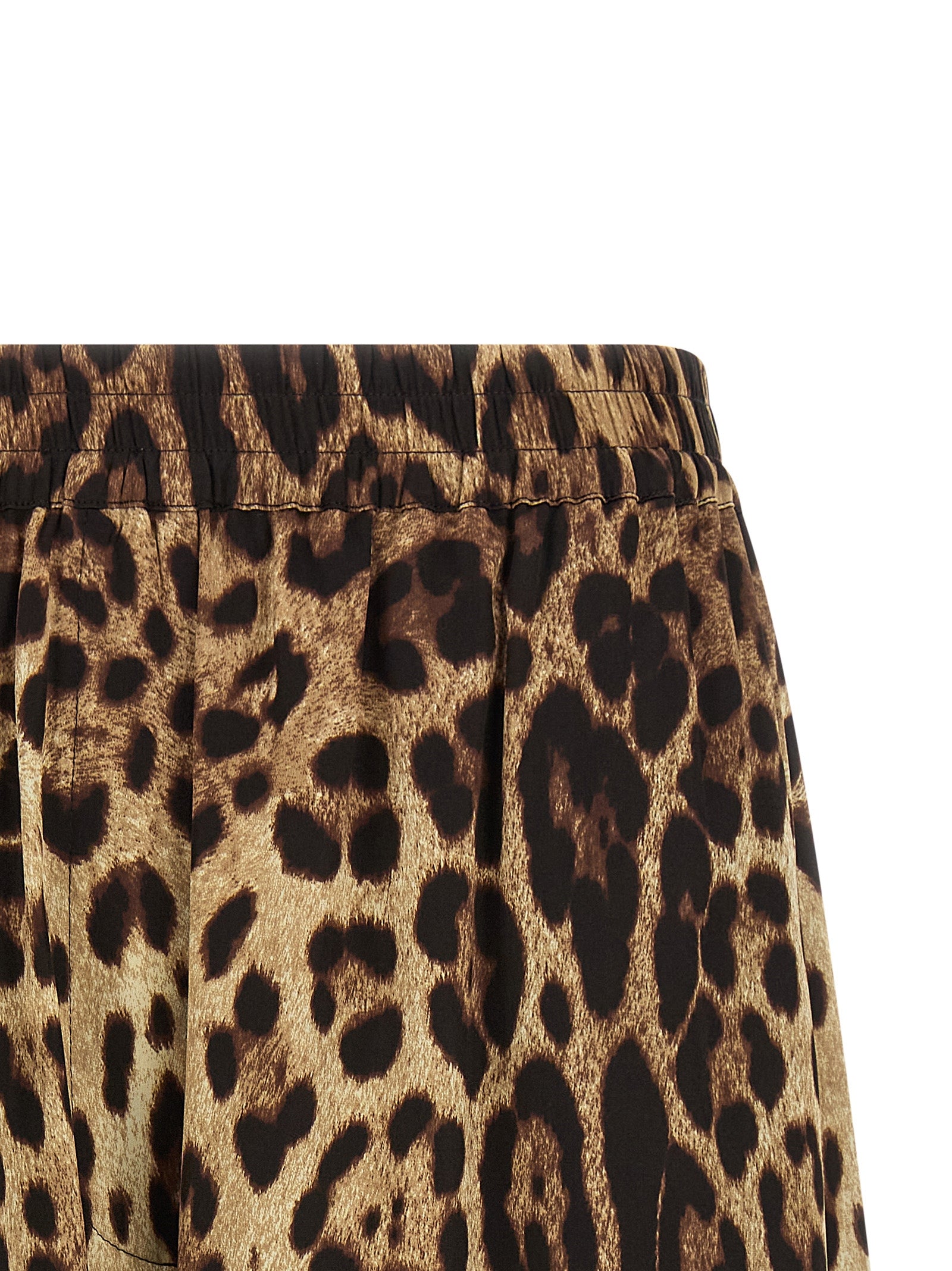 Dolce & Gabbana Brown Silk Bermuda Women's Shorts