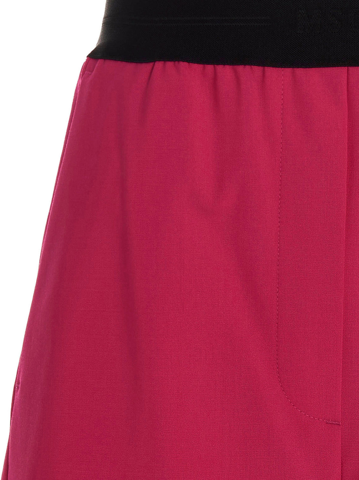 MSGM Fuchsia Virgin Wool Bermuda Women's Shorts