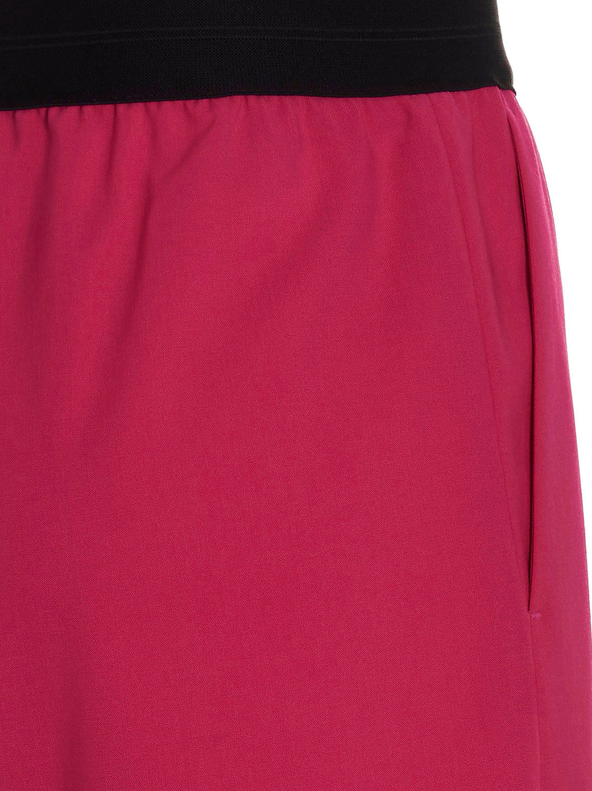 MSGM Fuchsia Virgin Wool Bermuda Women's Shorts