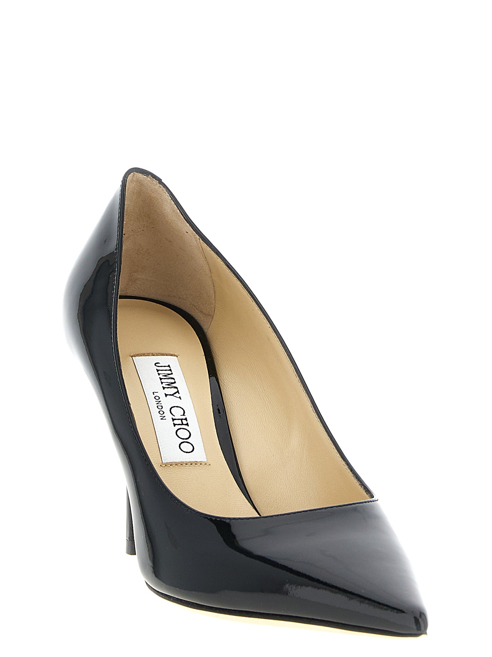 Jimmy Choo Black Leather High Heel Women's Pumps