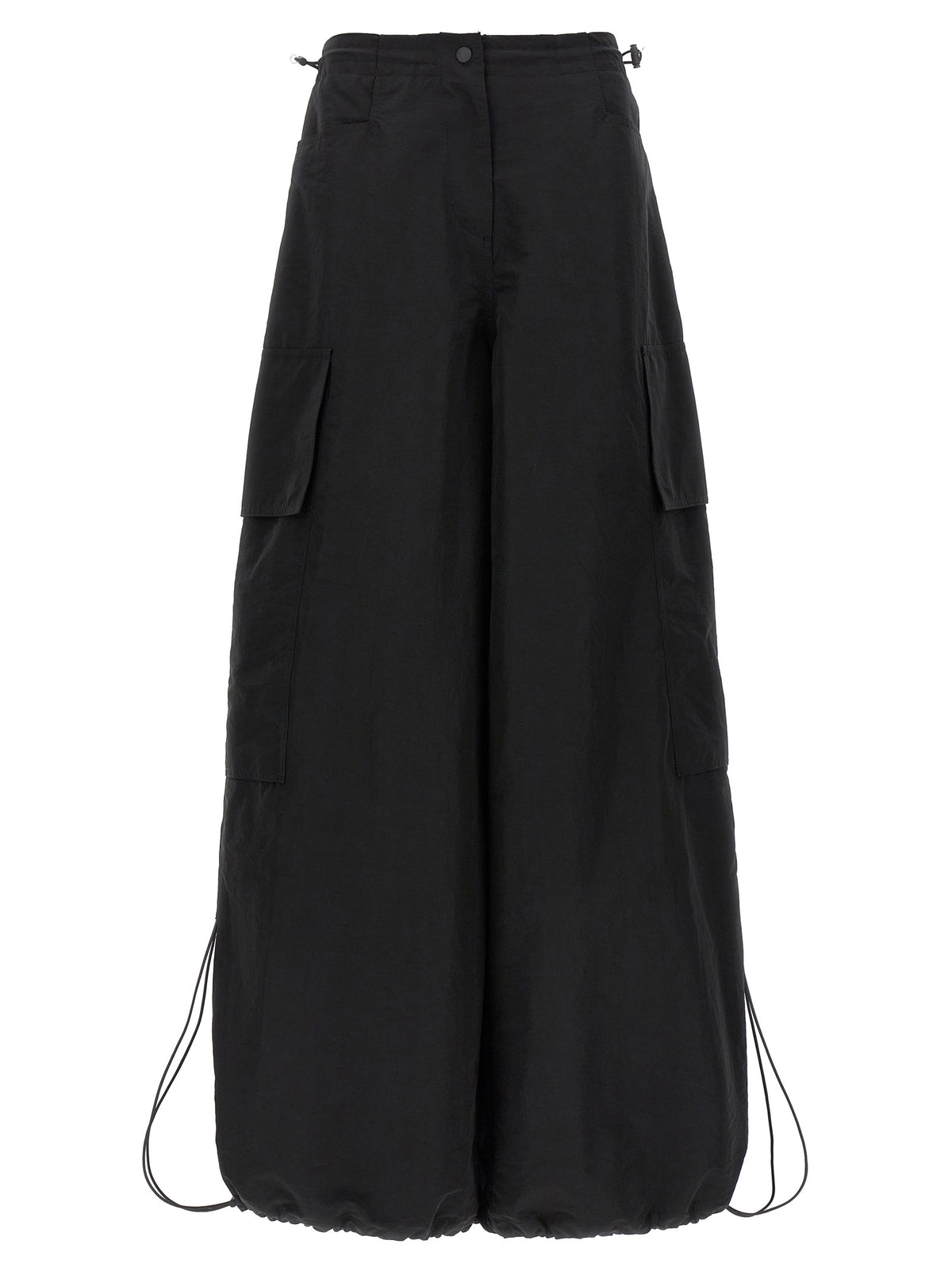 Palm Angels Black Polyamide Casual Women's Pants