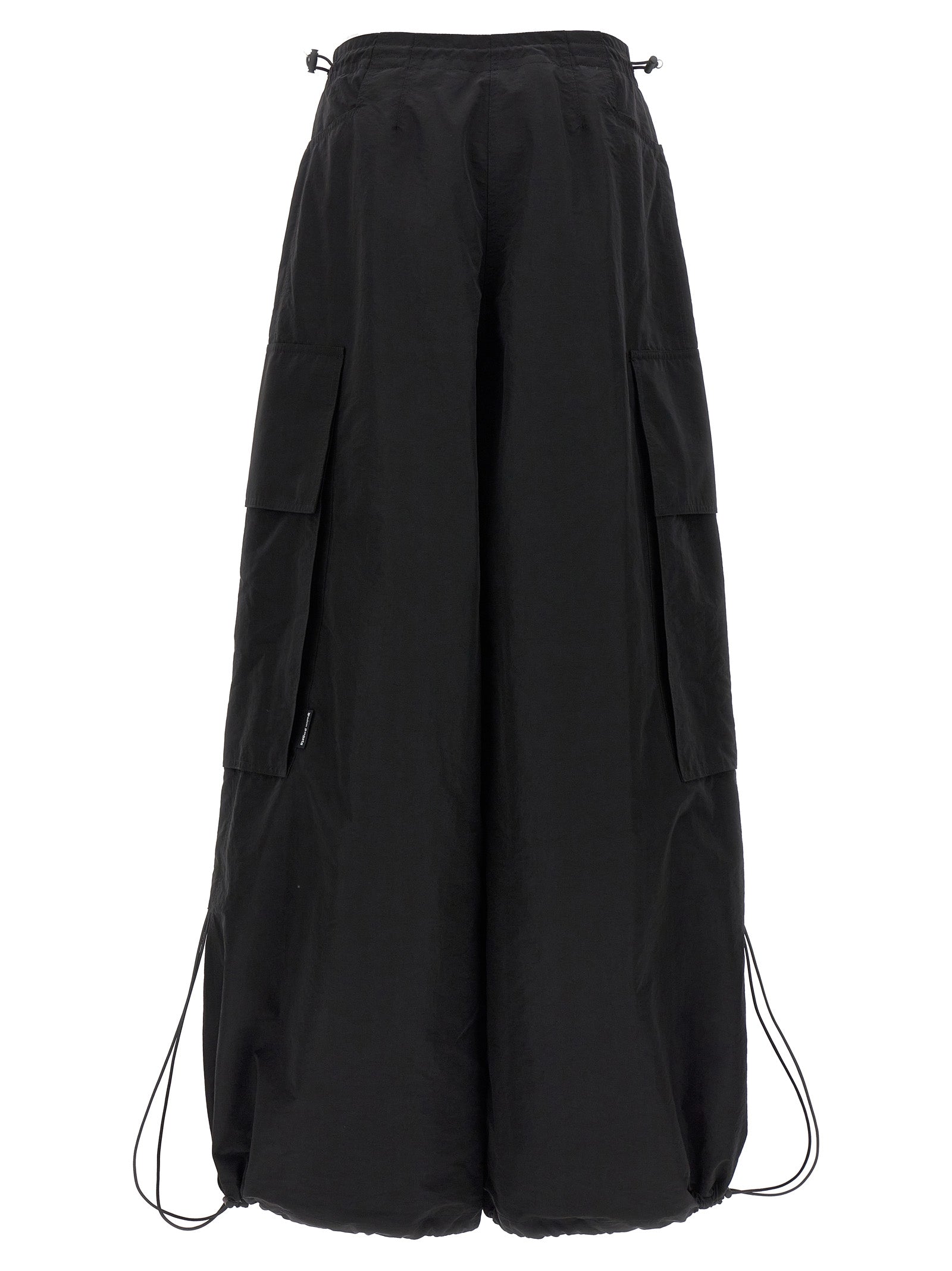 Palm Angels Black Polyamide Casual Women's Pants