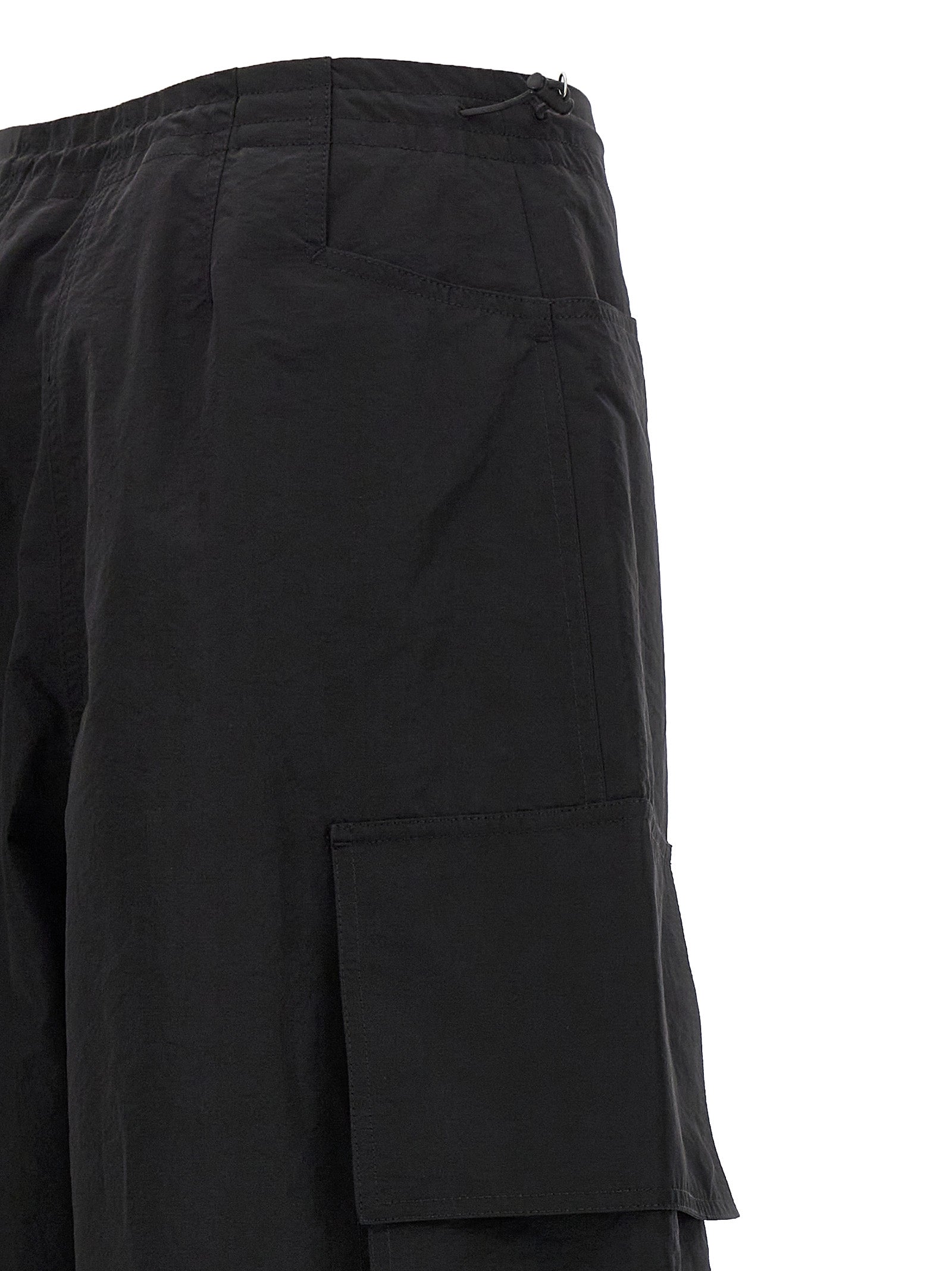 Palm Angels Black Polyamide Casual Women's Pants