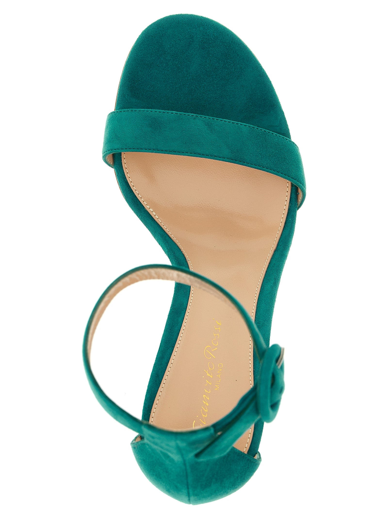 Gianvito Rossi Bicolor Suede Leather Stiletto Heel Women's Sandals