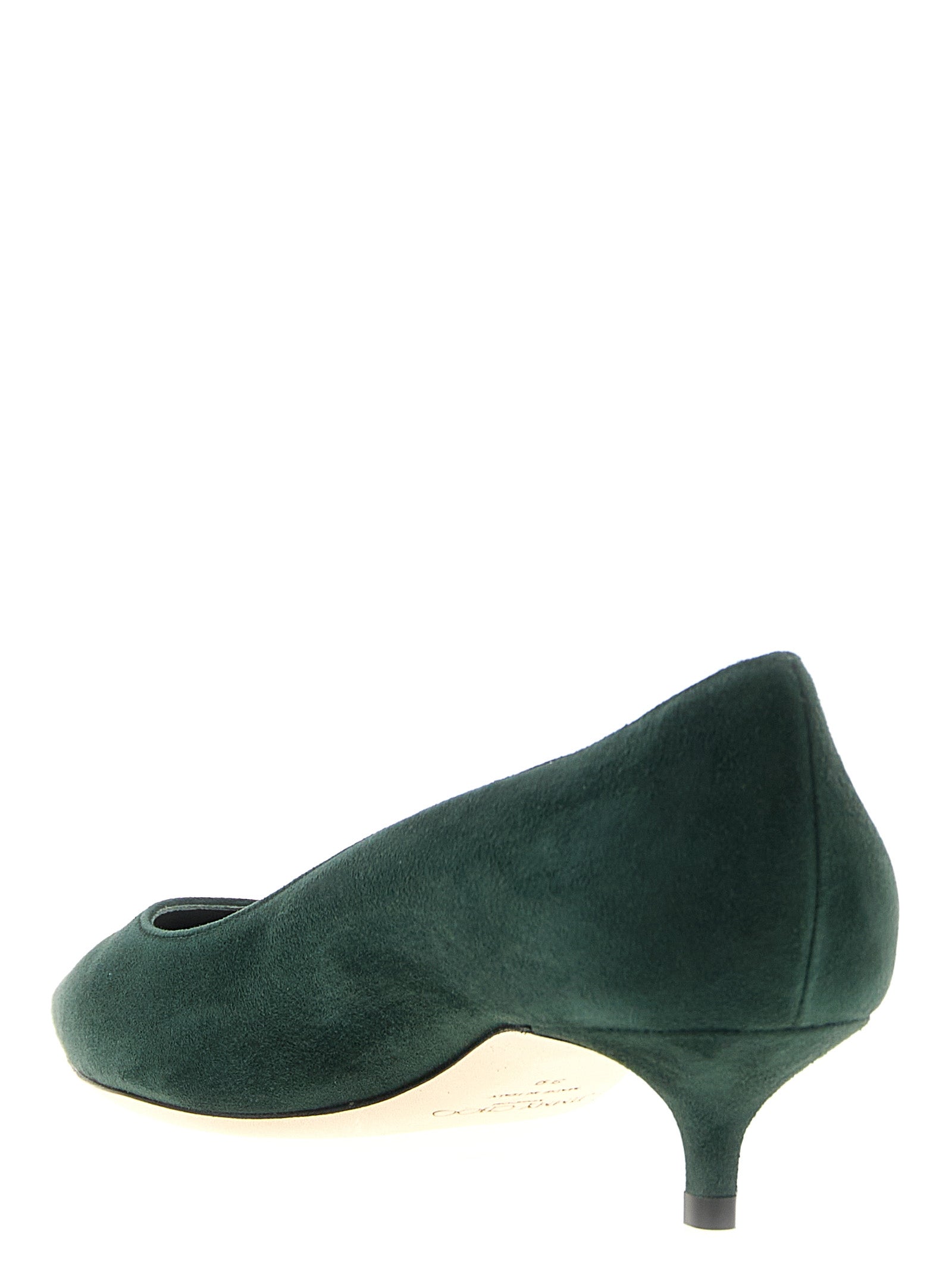 Jimmy Choo Bicolor Leather Mid Heel Women's Pumps