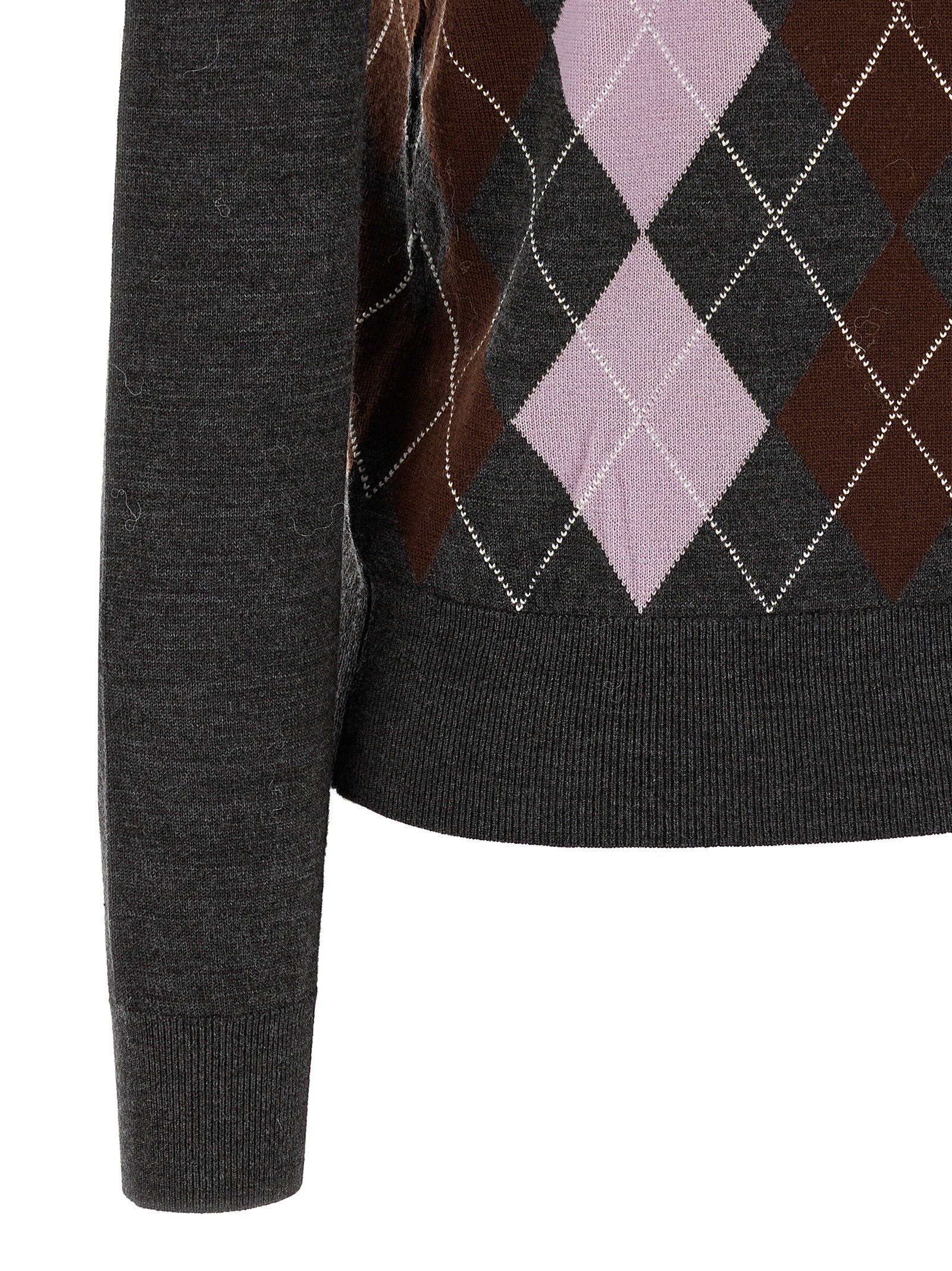 Self-Portrait Gray Wool Women's Cardigan