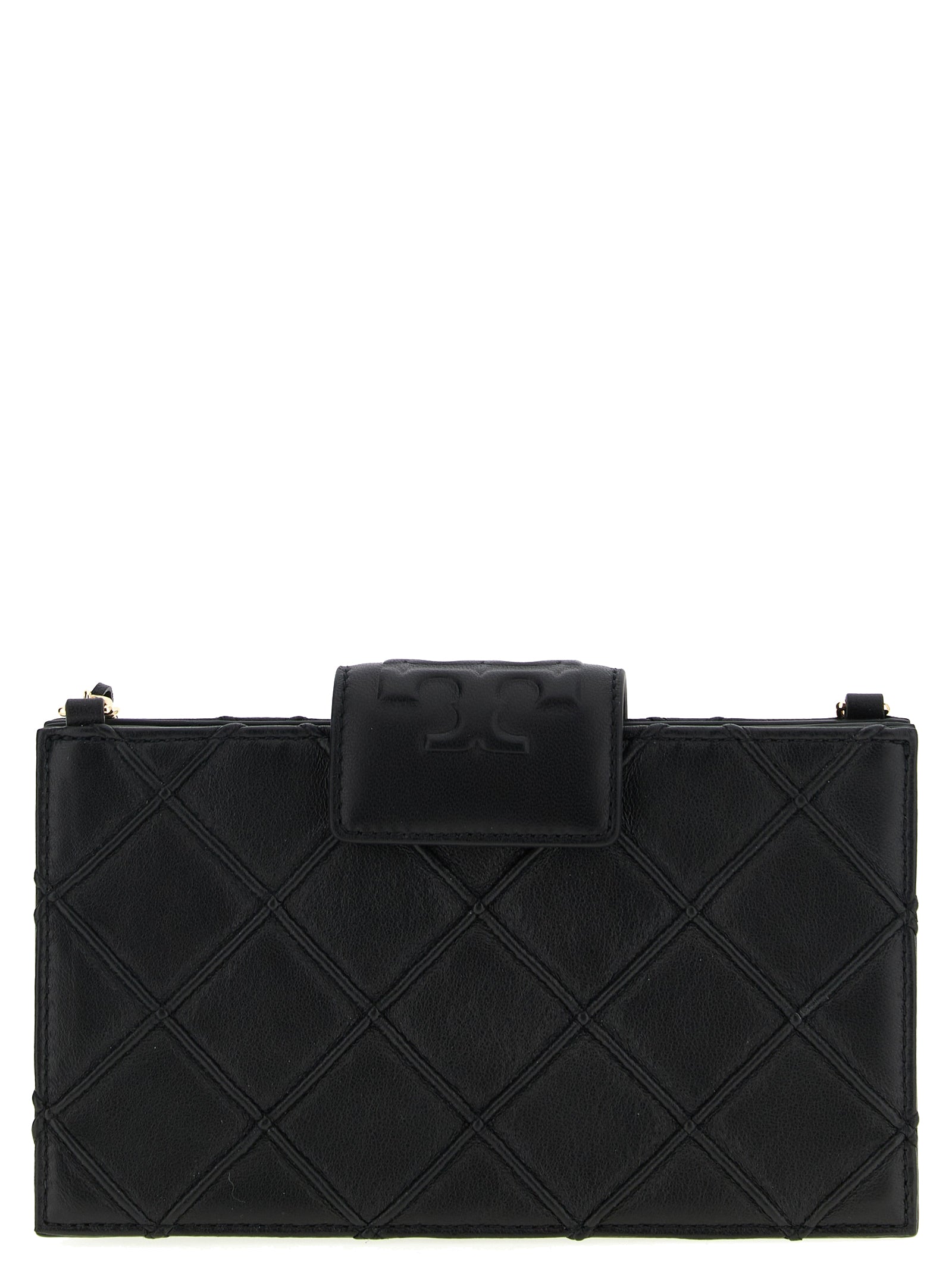 Tory Burch Black Lamb Leather Women's Cardholder