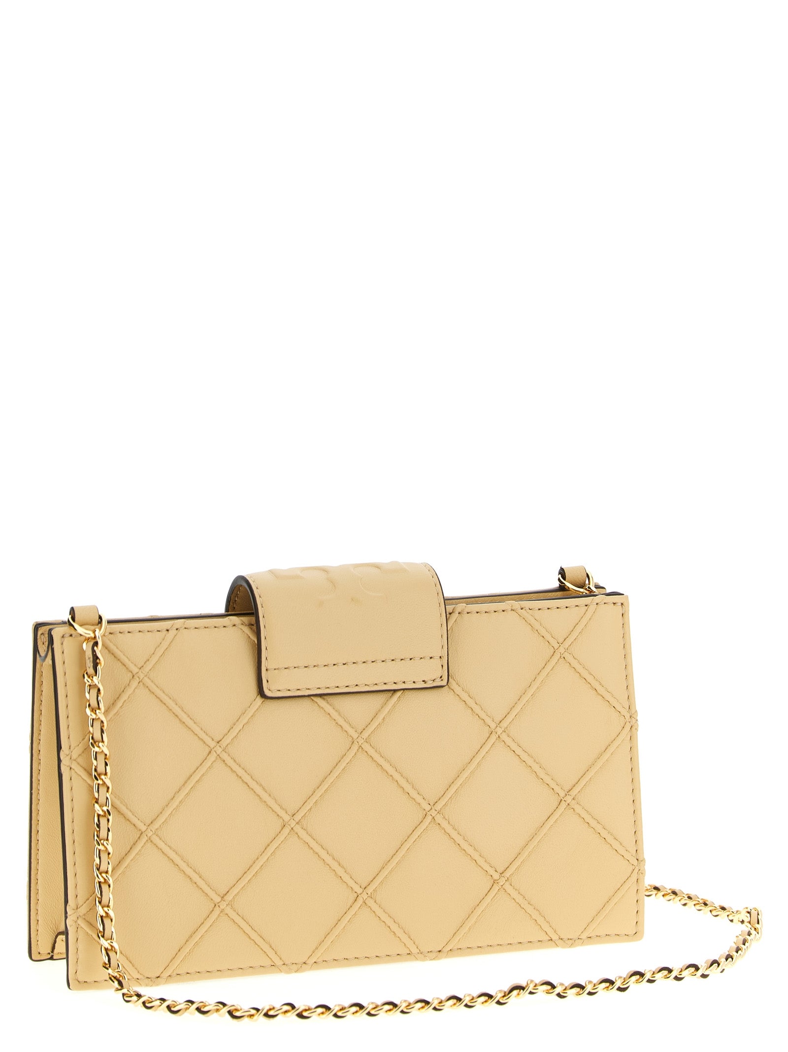 Tory Burch Beige Lamb Leather Women's Cardholder