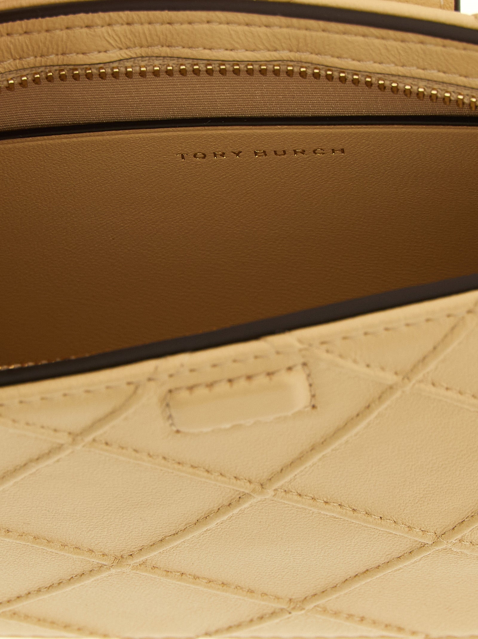 Tory Burch Beige Lamb Leather Women's Cardholder