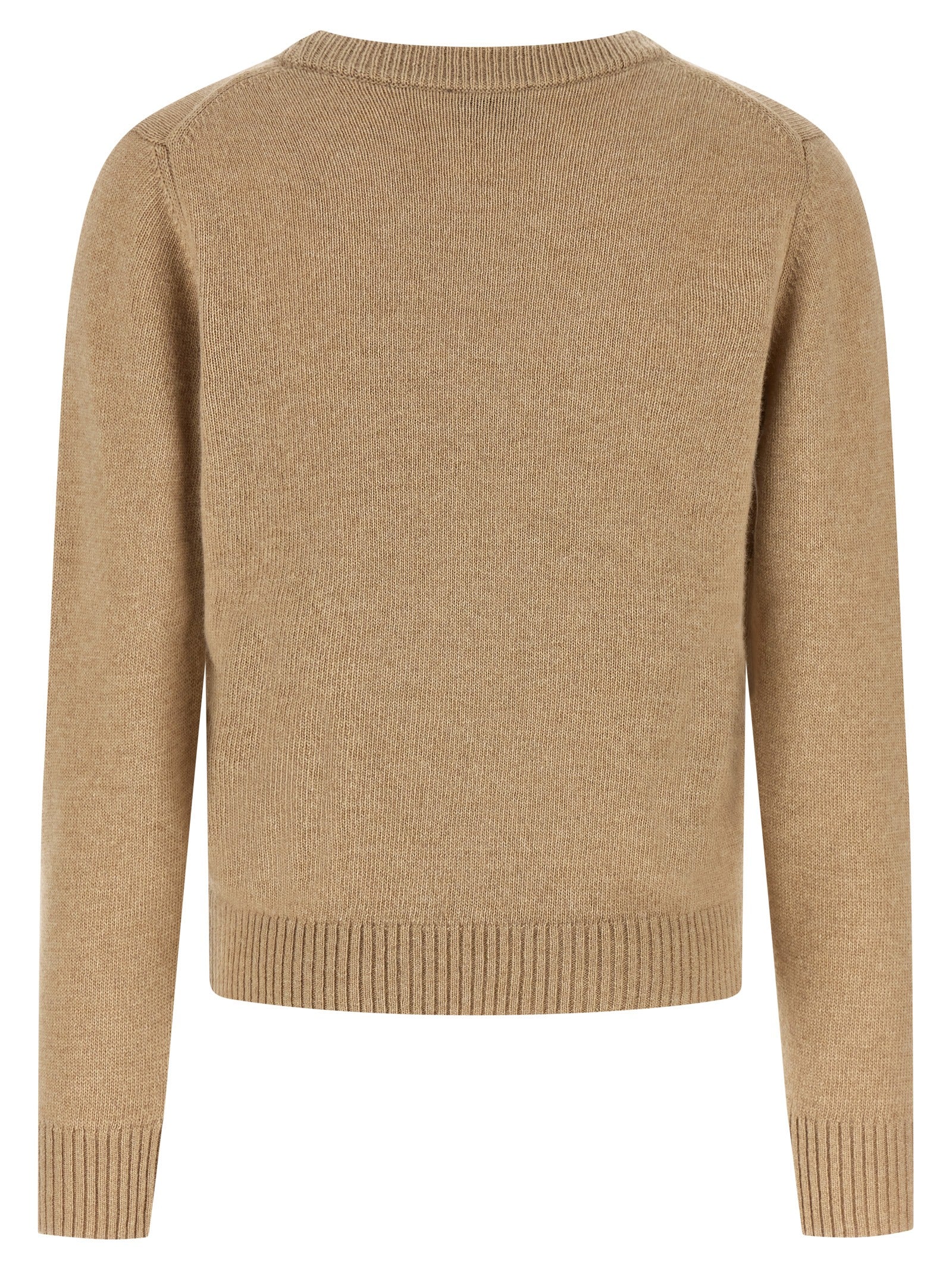 Ganni Beige Wool Women's Cardigan