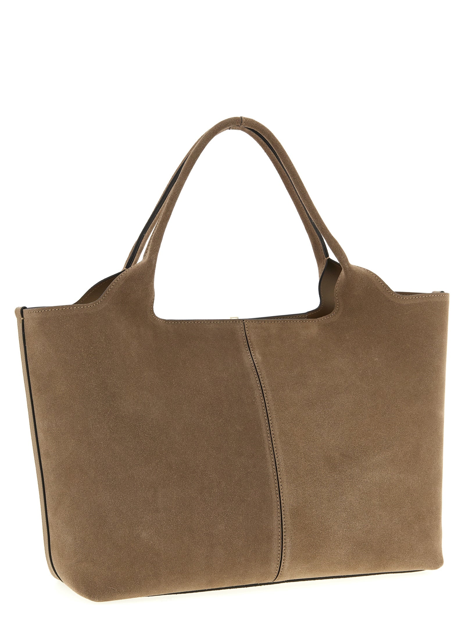 Tod's Beige Calfskin Tote Women's Bag