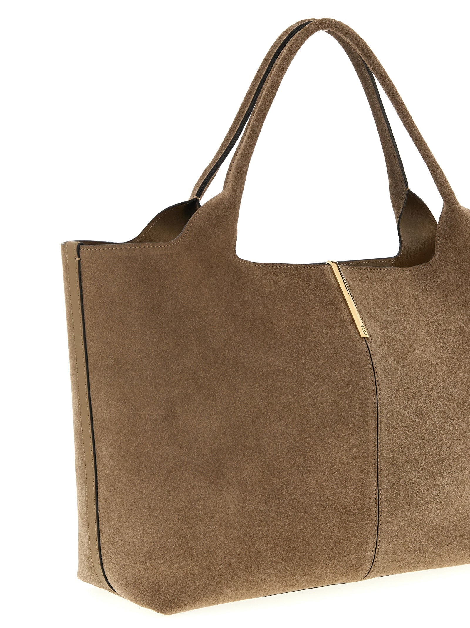 Tod's Beige Calfskin Tote Women's Bag