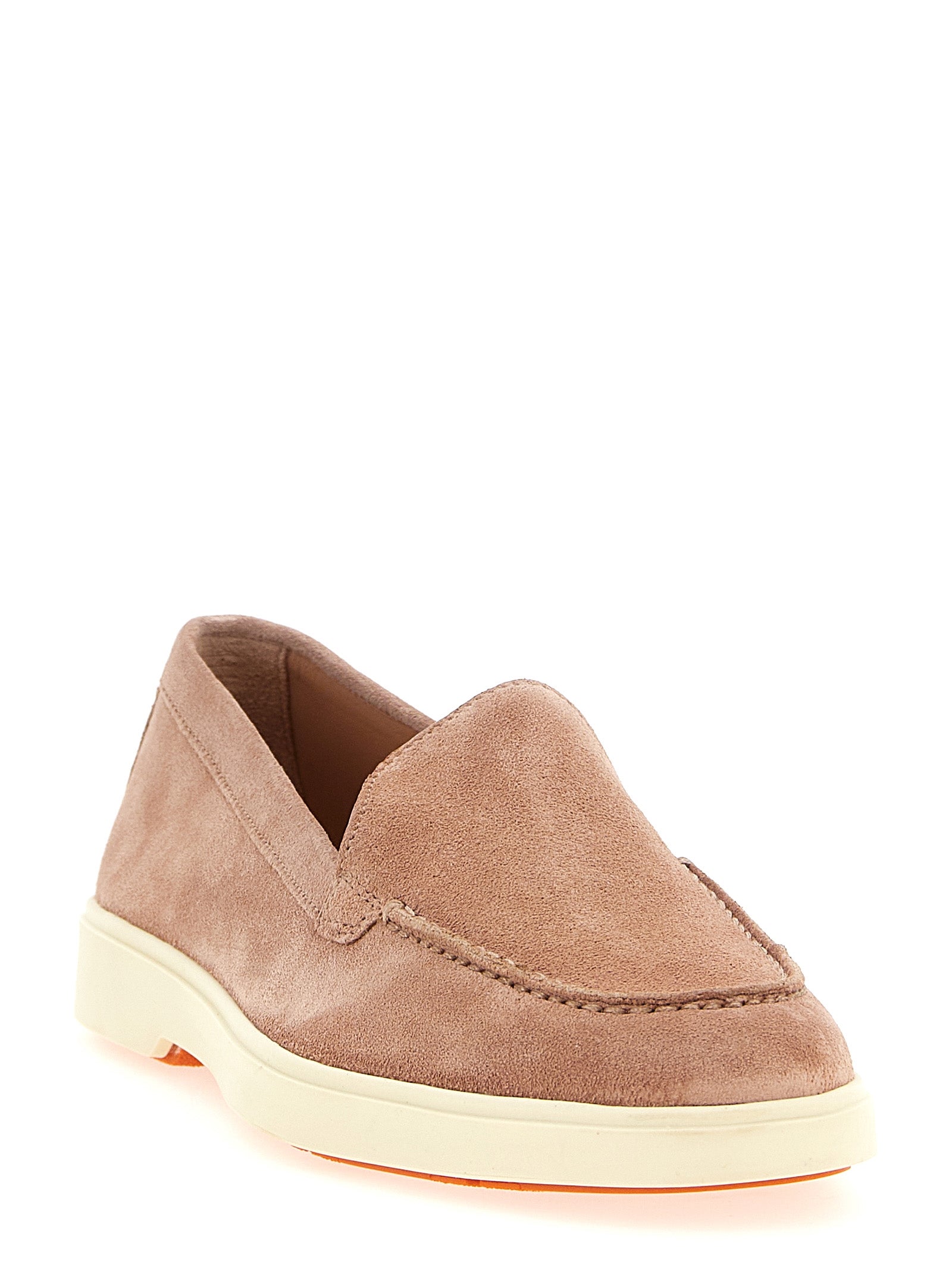 Santoni Multicolor Calfskin Slip-On Women's Loafers