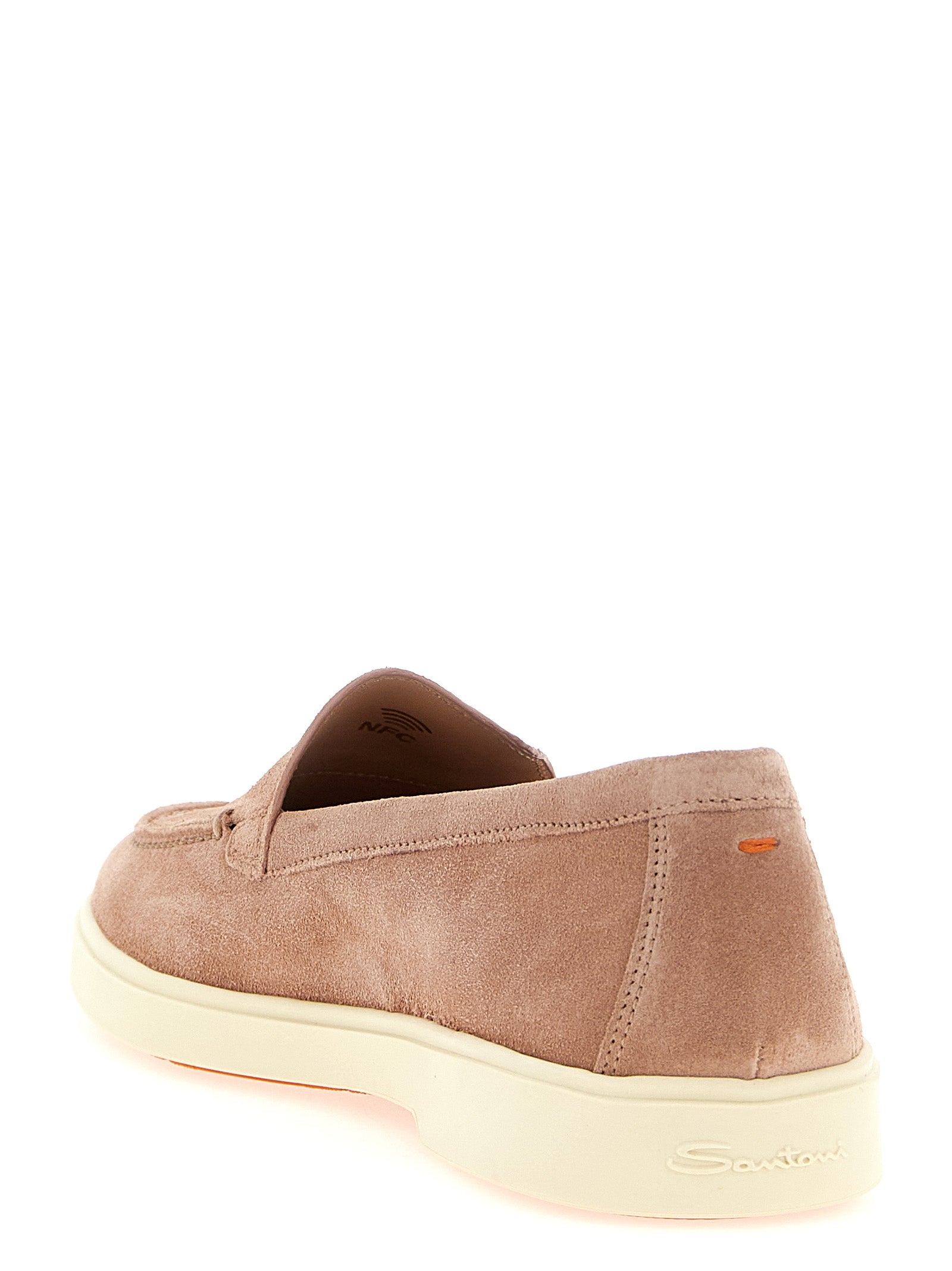 Santoni Multicolor Calfskin Slip-On Women's Loafers