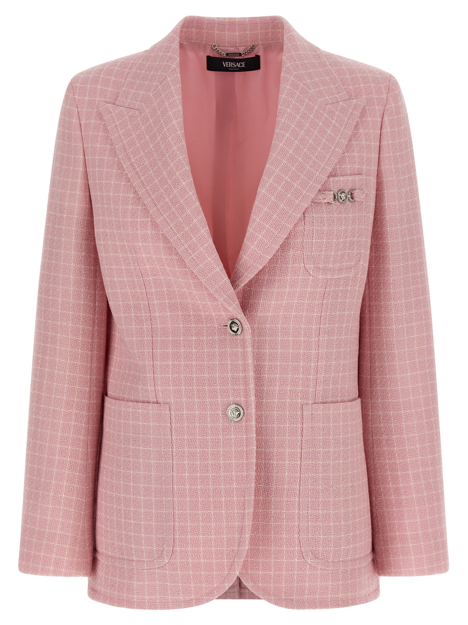 Versace Multicolor Virgin Wool Women's Blazer