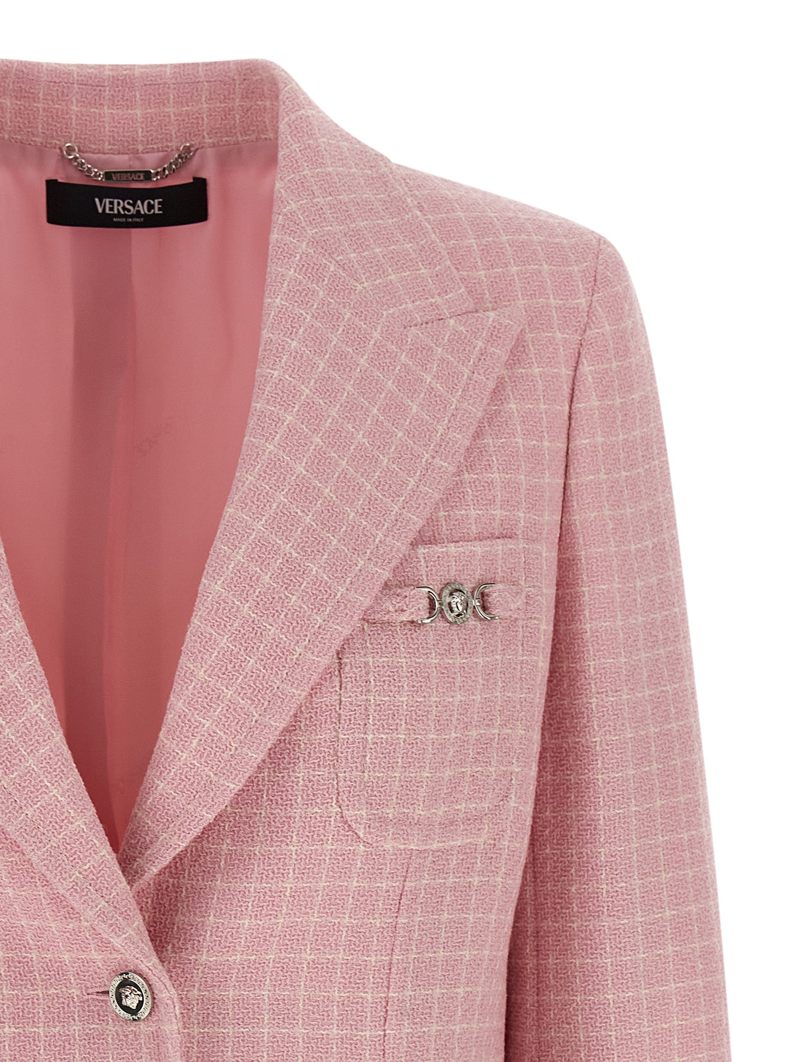 Versace Multicolor Virgin Wool Women's Blazer