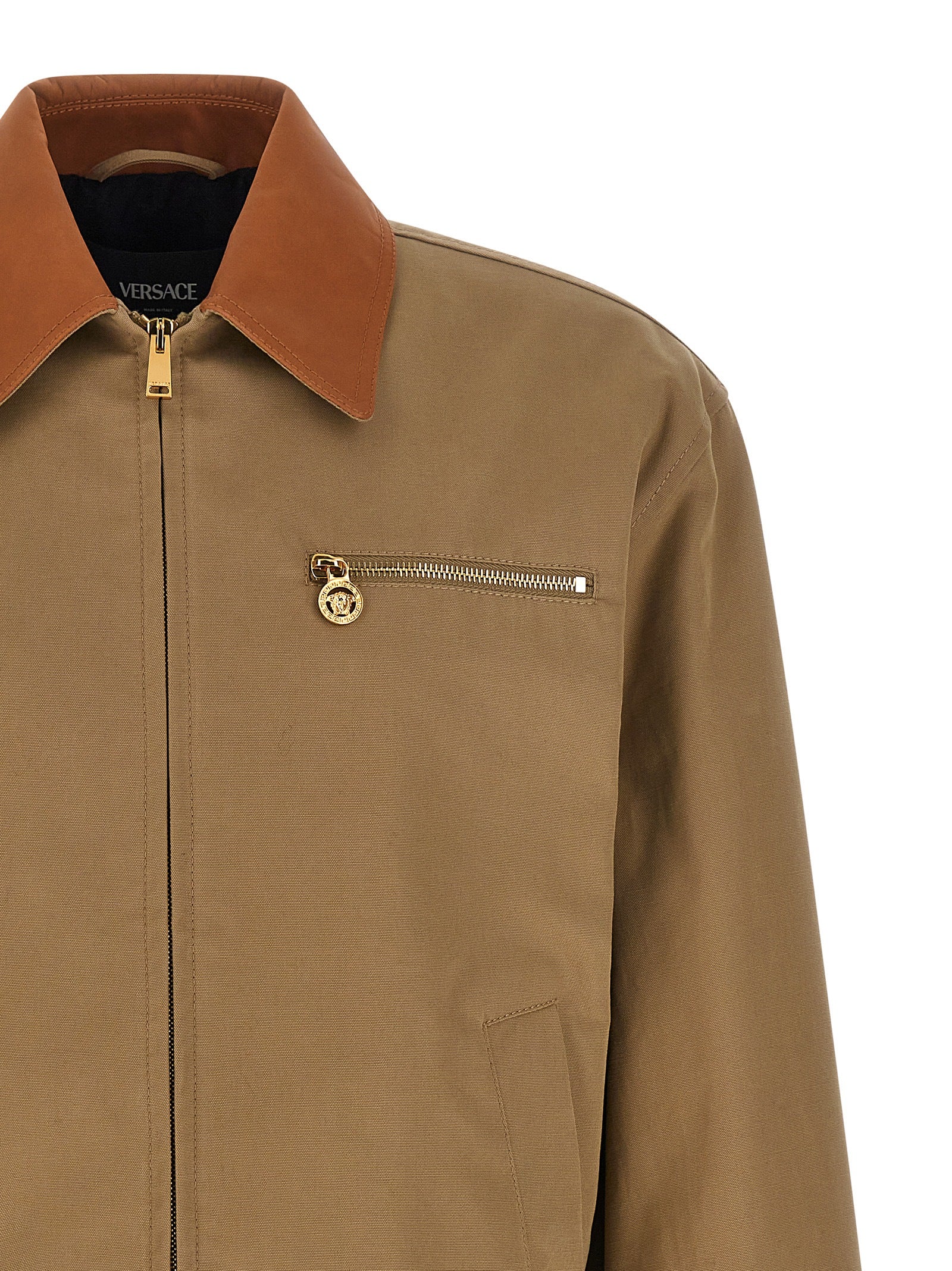 Versace Beige Cotton Men's Jacket