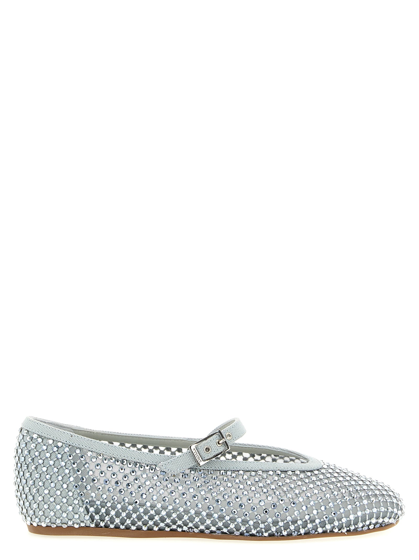LE SILLA Silver Polyamide Ballet Women's Flats