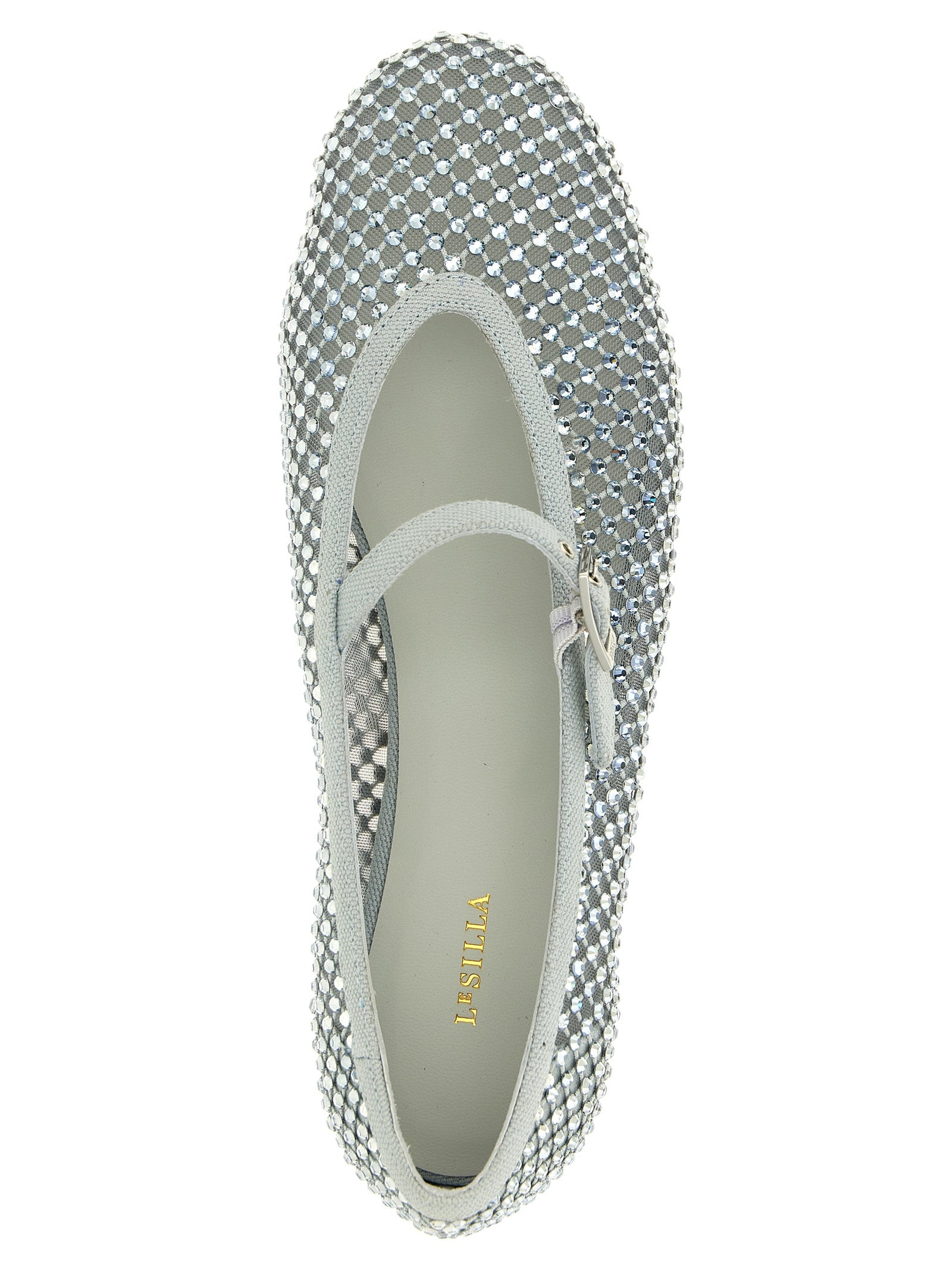 LE SILLA Silver Polyamide Ballet Women's Flats