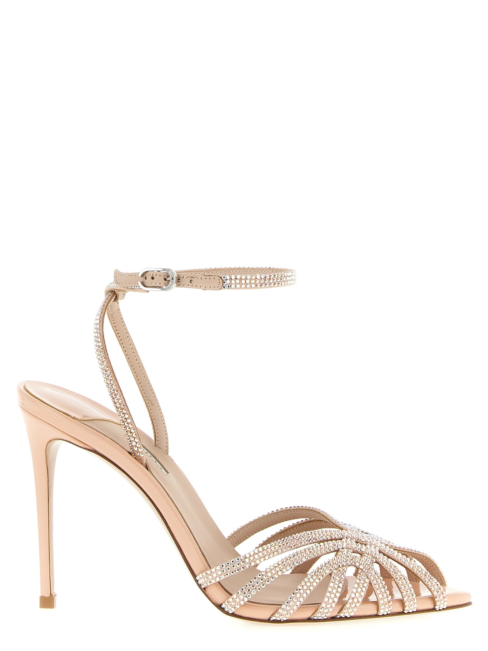 LE SILLA Multicolor Goatskin Stiletto Heel Women's Sandals