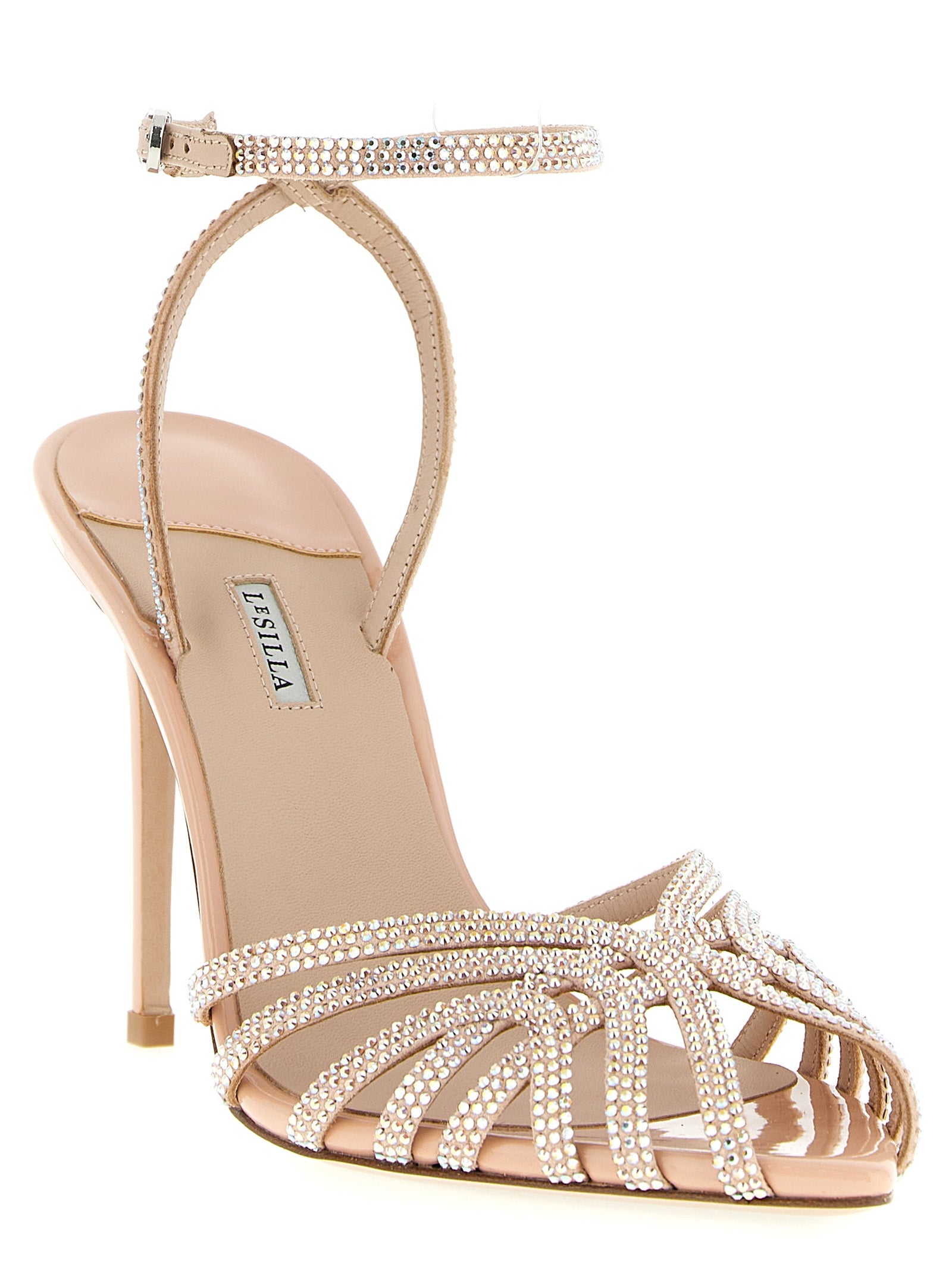 LE SILLA Multicolor Goatskin Stiletto Heel Women's Sandals